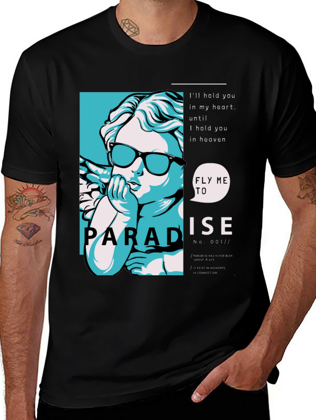 Paradise Angel Graphic Print Tee