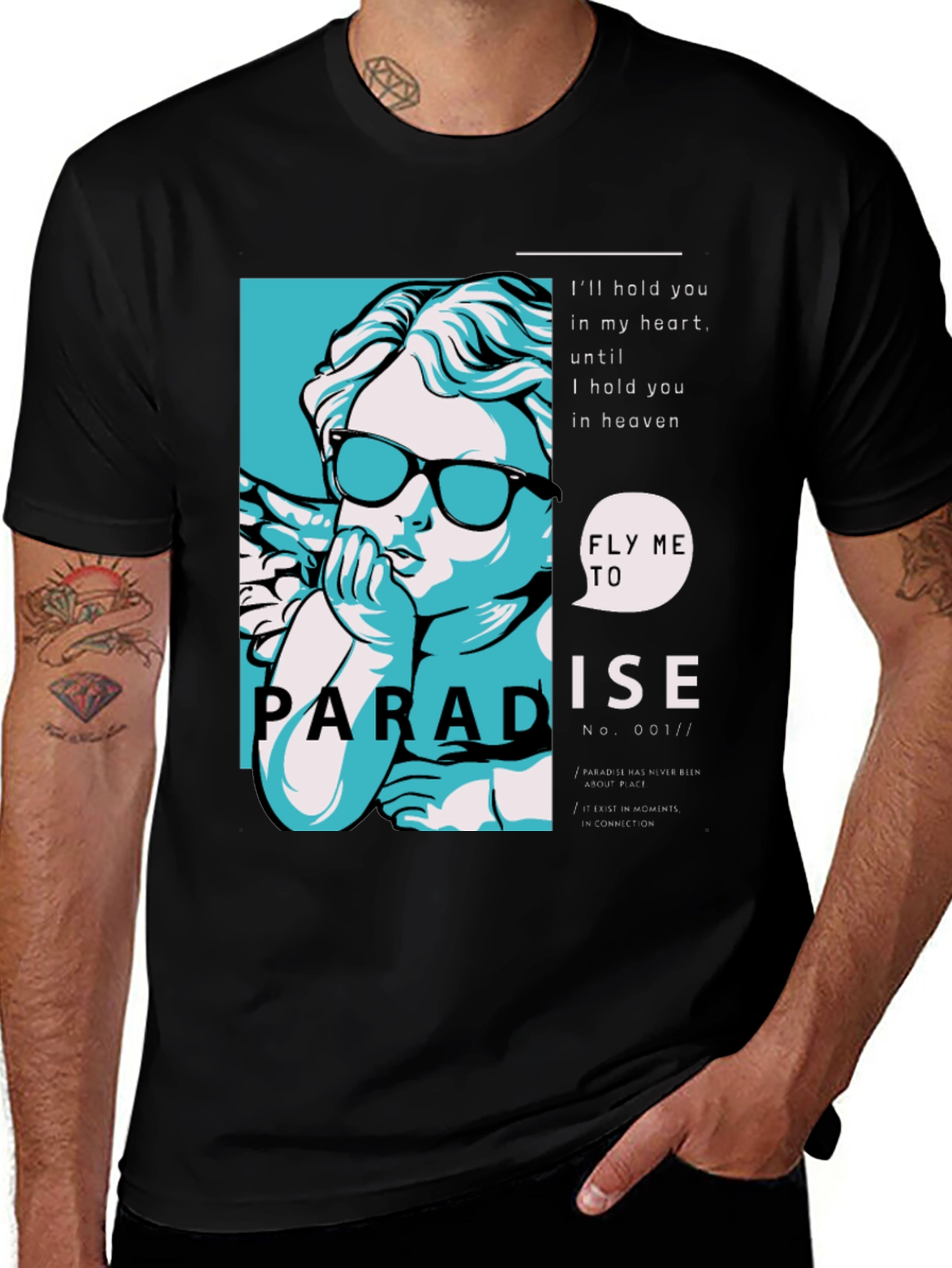 Paradise Angel Graphic Print Tee