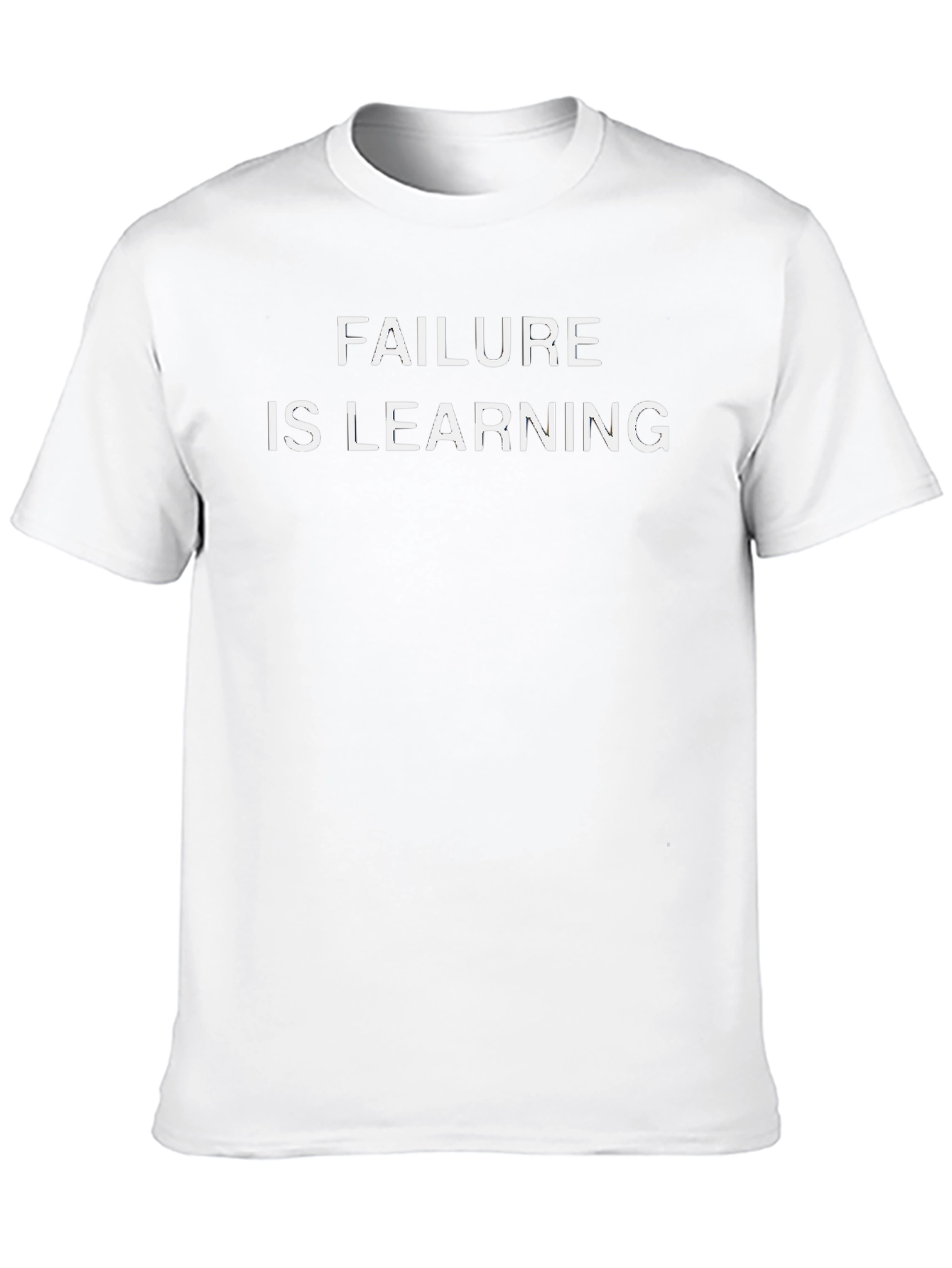 Failure Is Learning Graphic Tee - Black Cotton Shirt