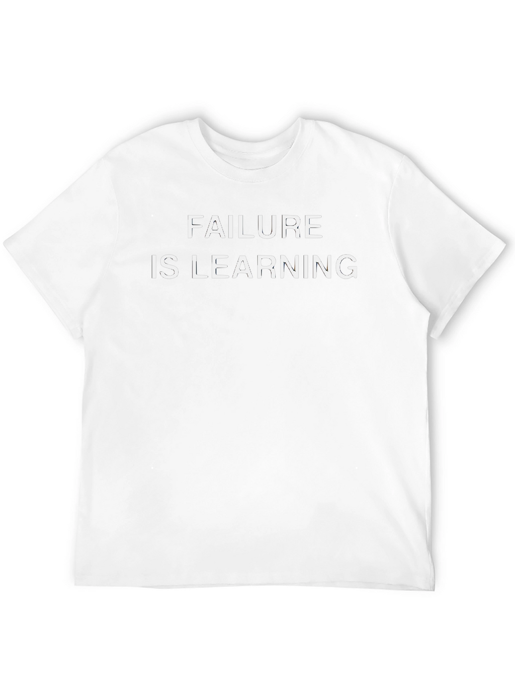 Failure Is Learning Graphic Tee - Black Cotton Shirt