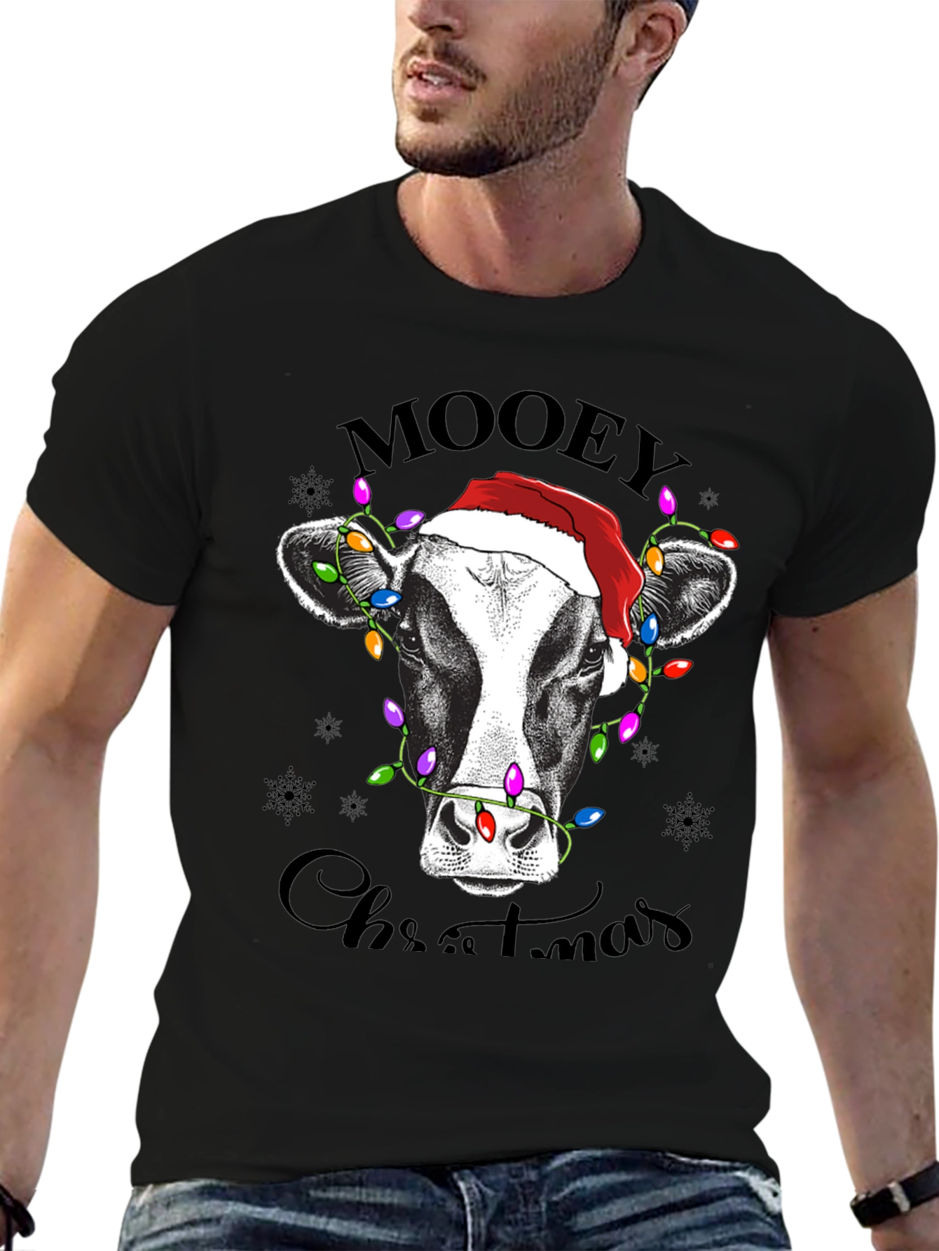 Moovey Christmas Cow Graphic Tee
