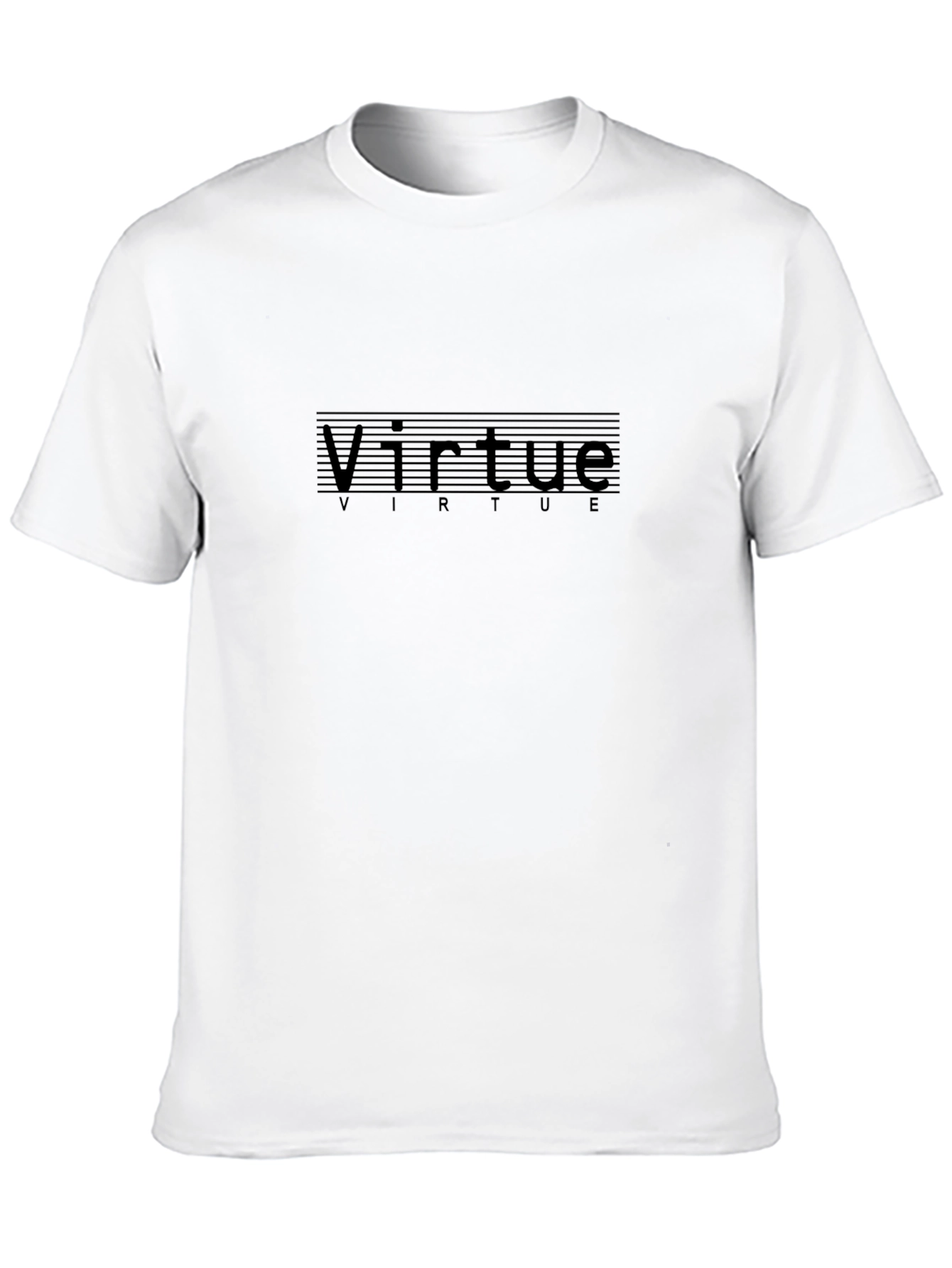 Virtue Graphic Tee - Stylish Black Cotton Blend