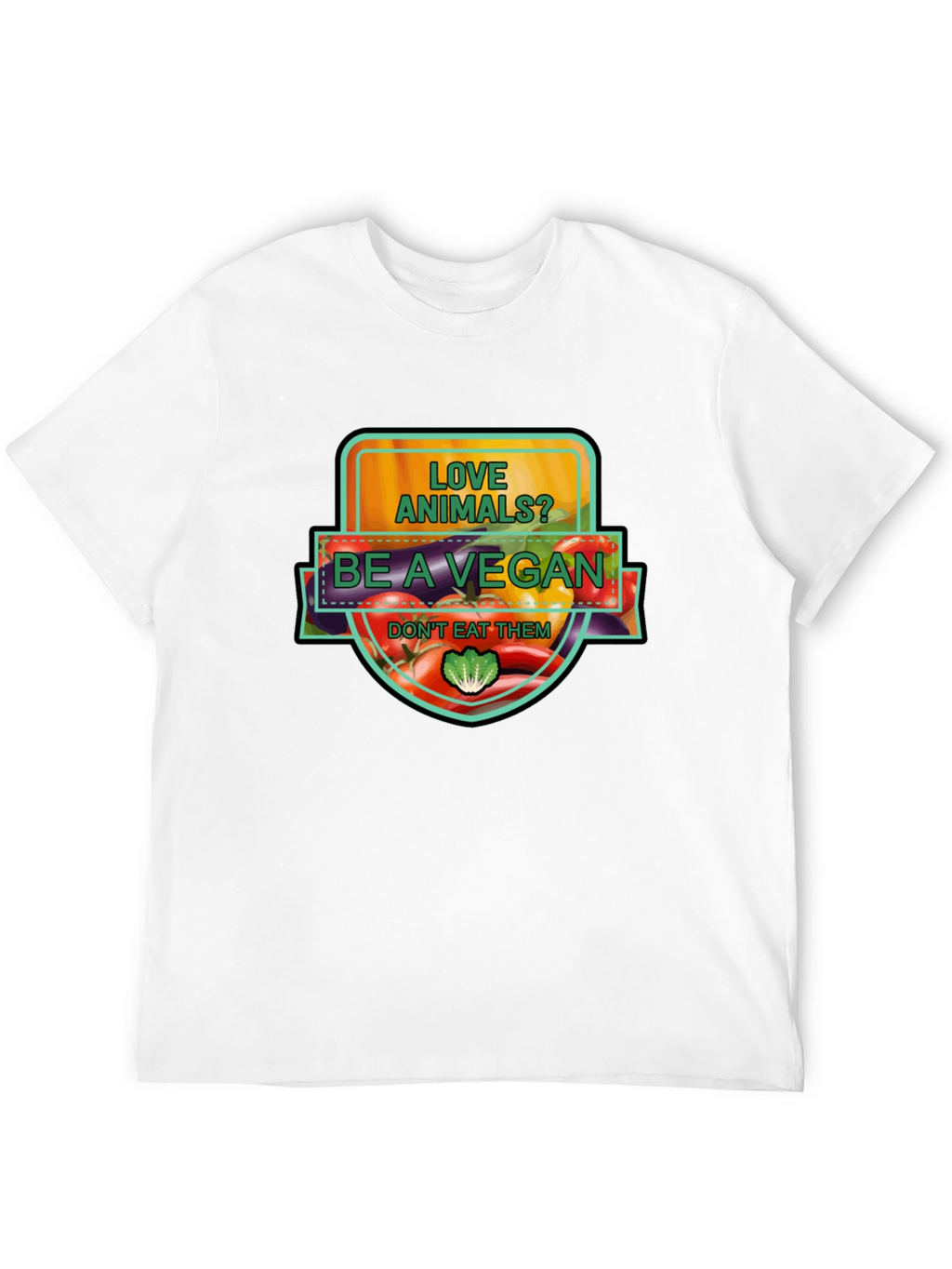 Vegan Graphic T-Shirt: Love Animals Be a Vegan!