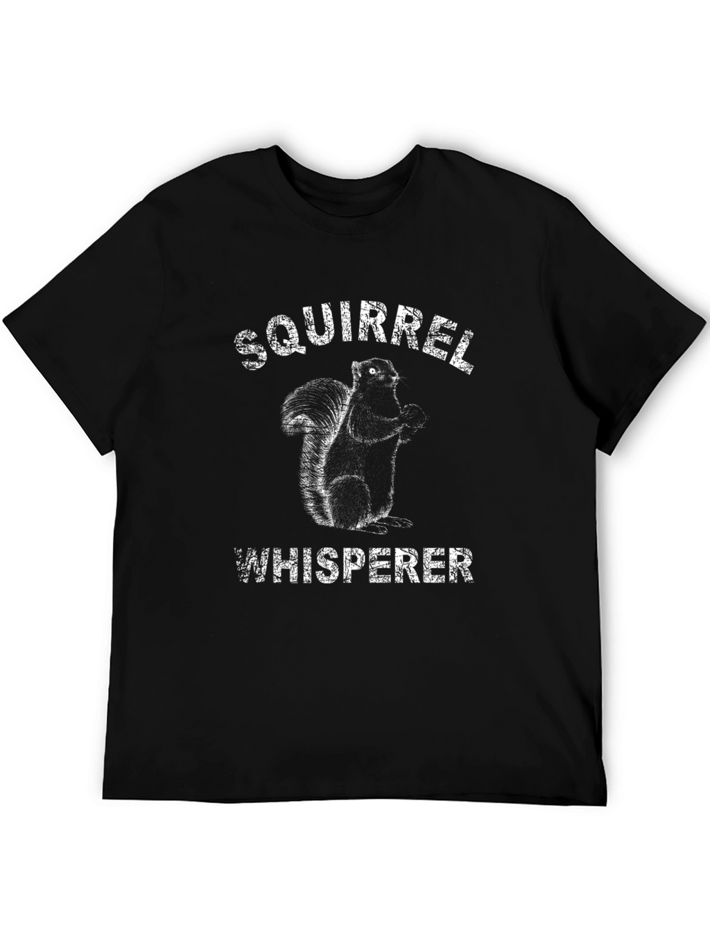 Squirrel Whisperer Black Graphic T-Shirt