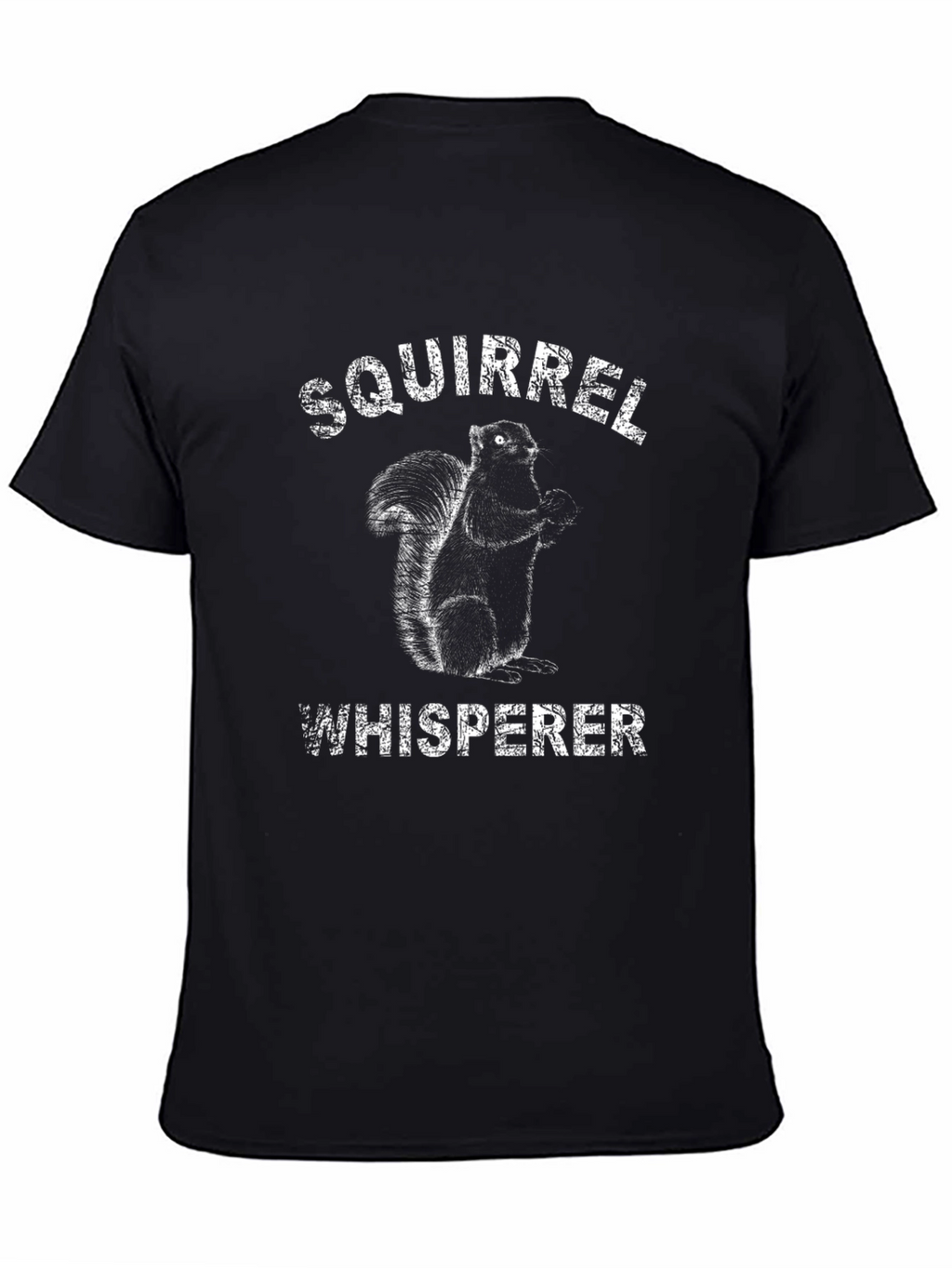 Squirrel Whisperer Black Graphic T-Shirt