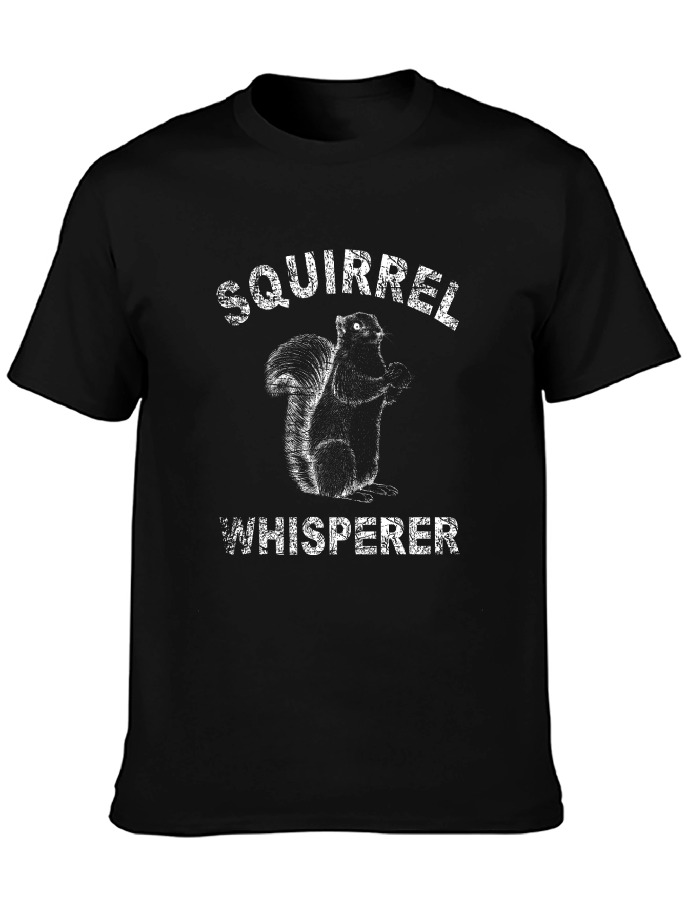 Squirrel Whisperer Black Graphic T-Shirt