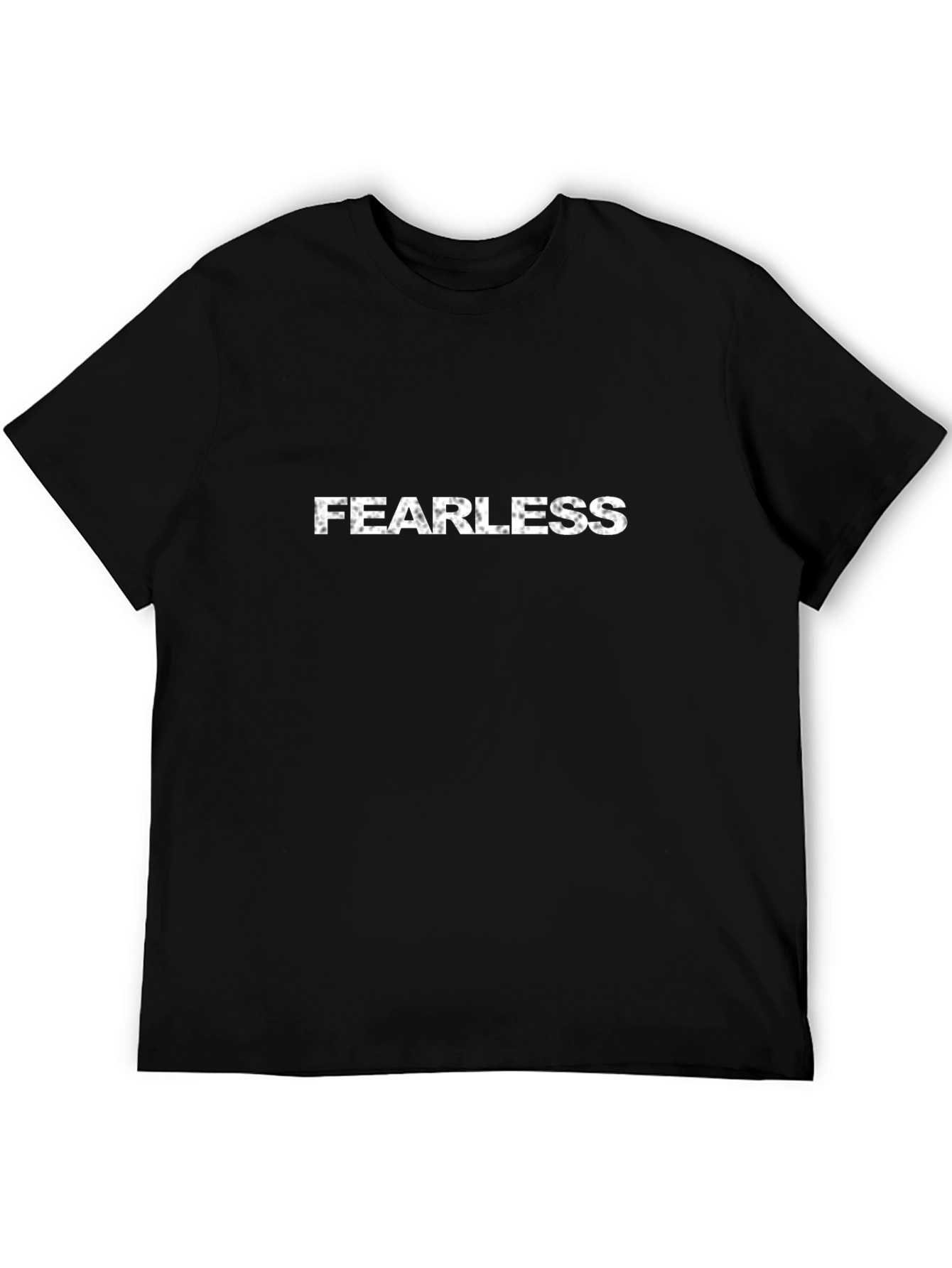 Fearless Graphic Tee - Black Crew Neck T-Shirt