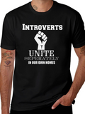 Introvert Unite T-Shirt - Funny Social Distancing Tee