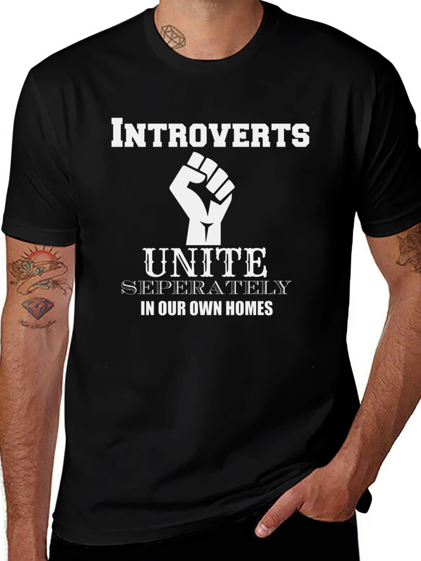 Introvert Unite T-Shirt - Funny Social Distancing Tee