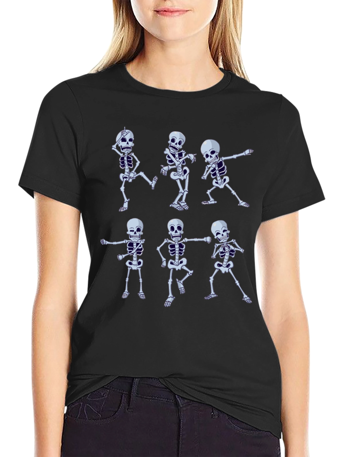 Dancing Skeleton T-Shirt - Halloween Graphic Tee
