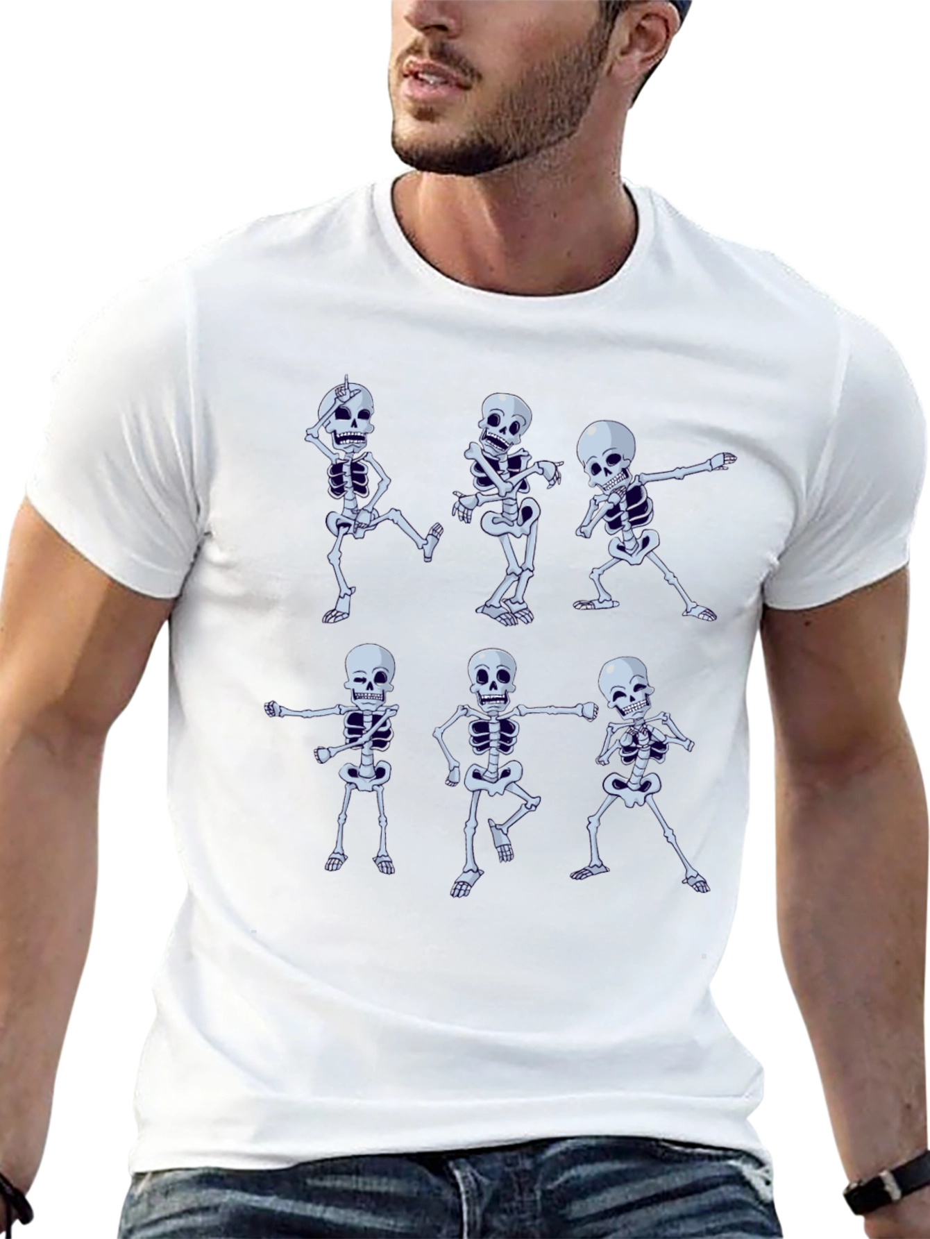 Dancing Skeleton T-Shirt - Halloween Graphic Tee