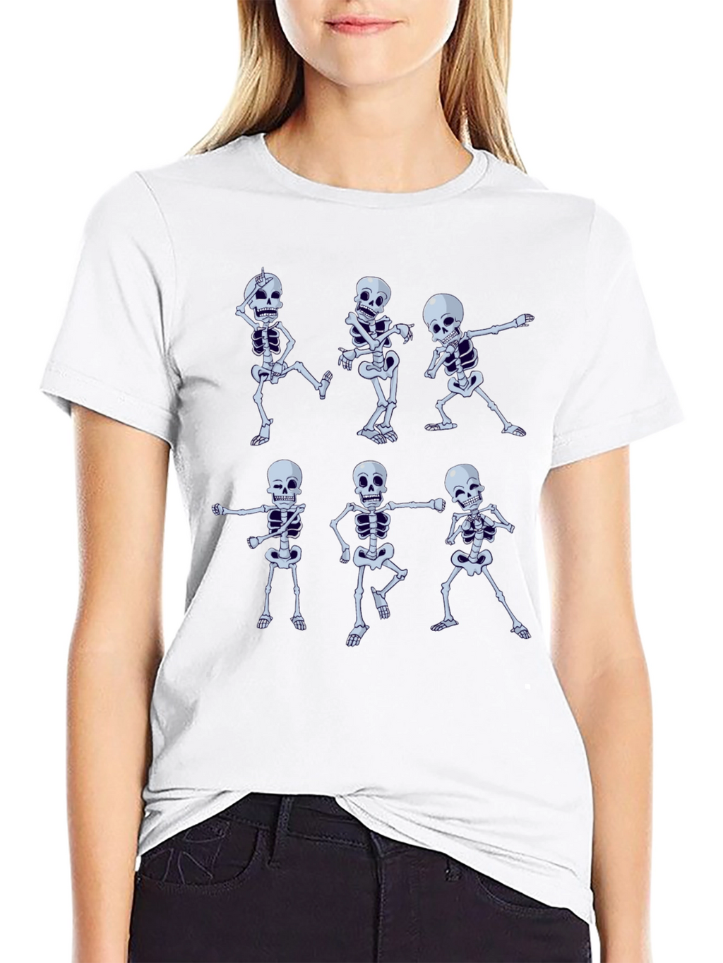 Dancing Skeleton T-Shirt - Halloween Graphic Tee