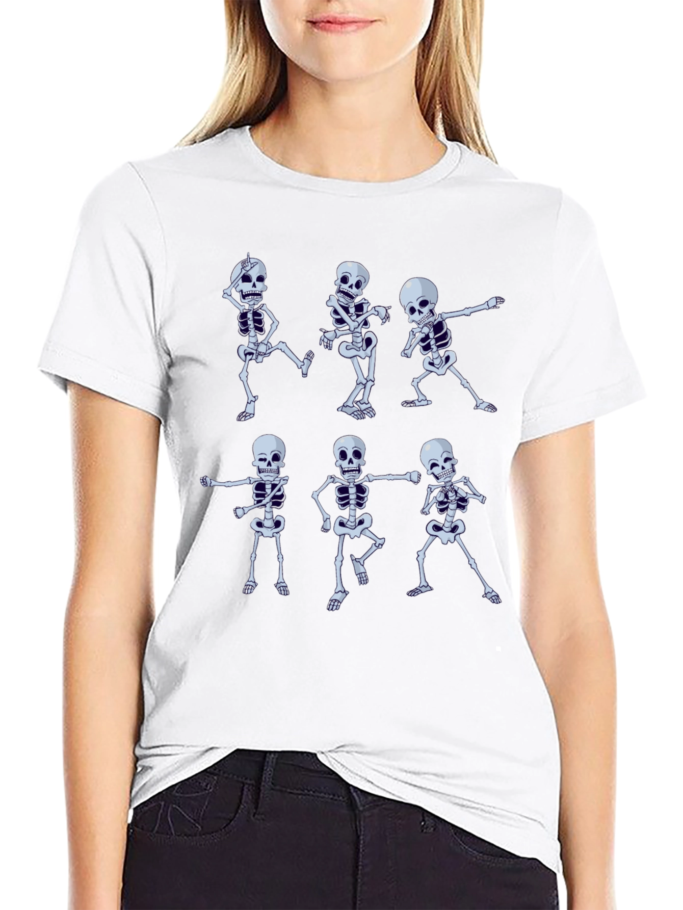 Dancing Skeleton T-Shirt - Halloween Graphic Tee