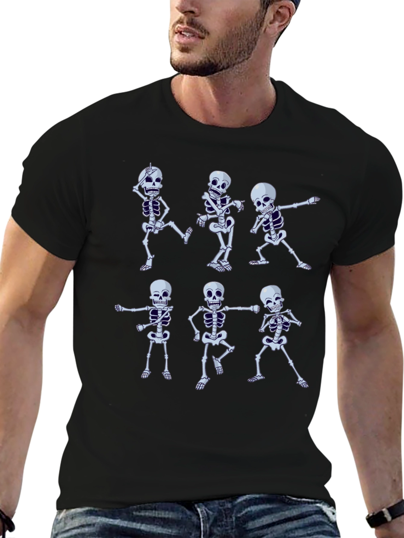 Dancing Skeleton T-Shirt - Halloween Graphic Tee