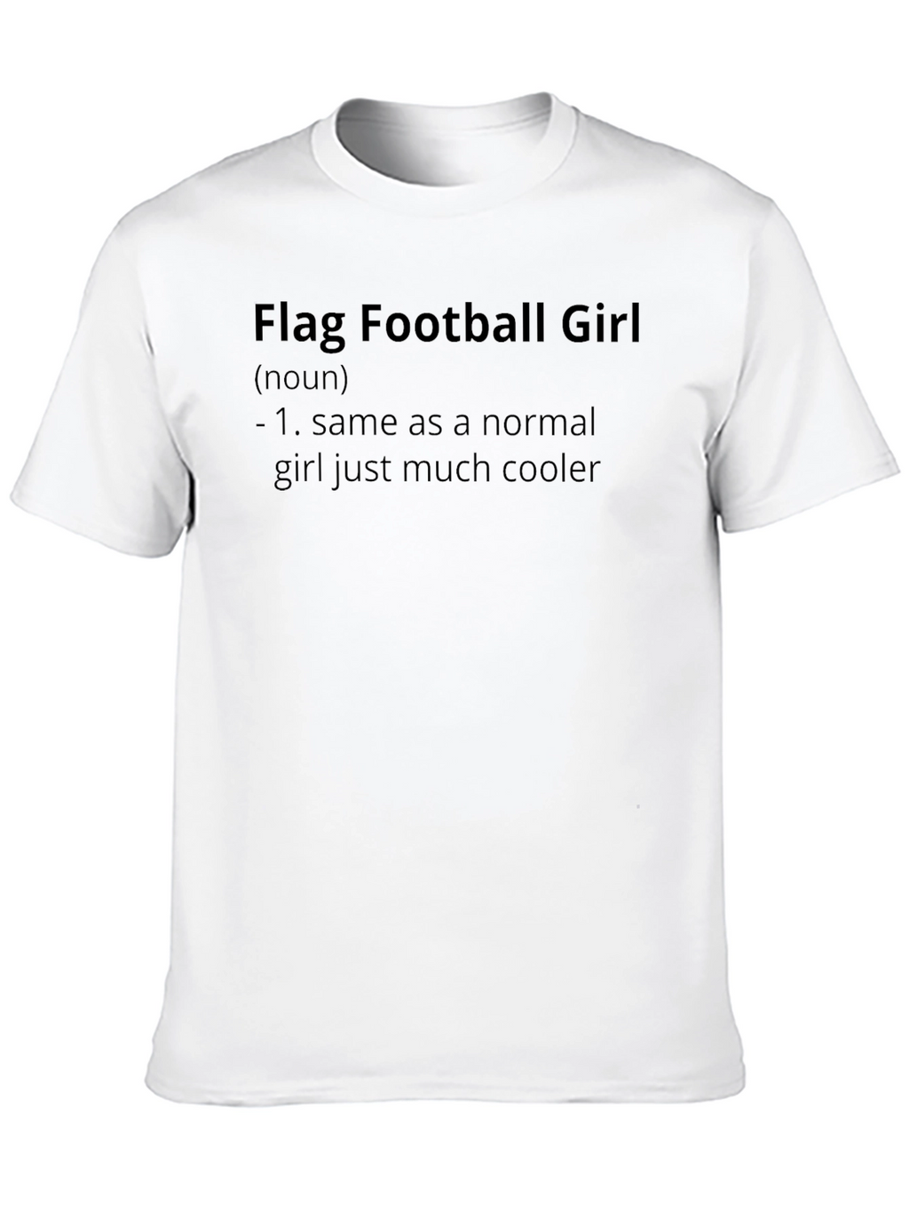 Flag Football Girl Graphic T-Shirt