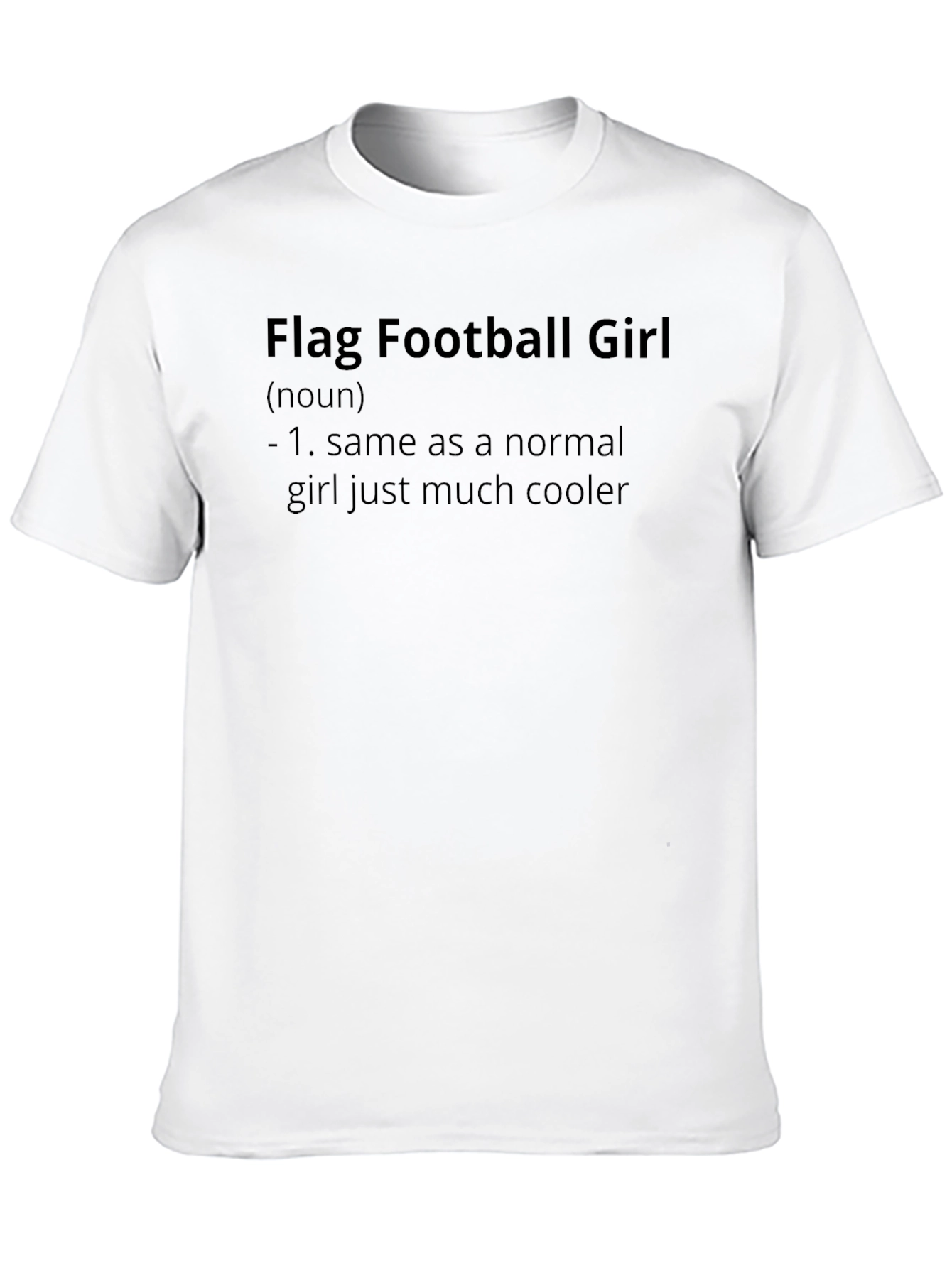 Flag Football Girl Graphic T-Shirt