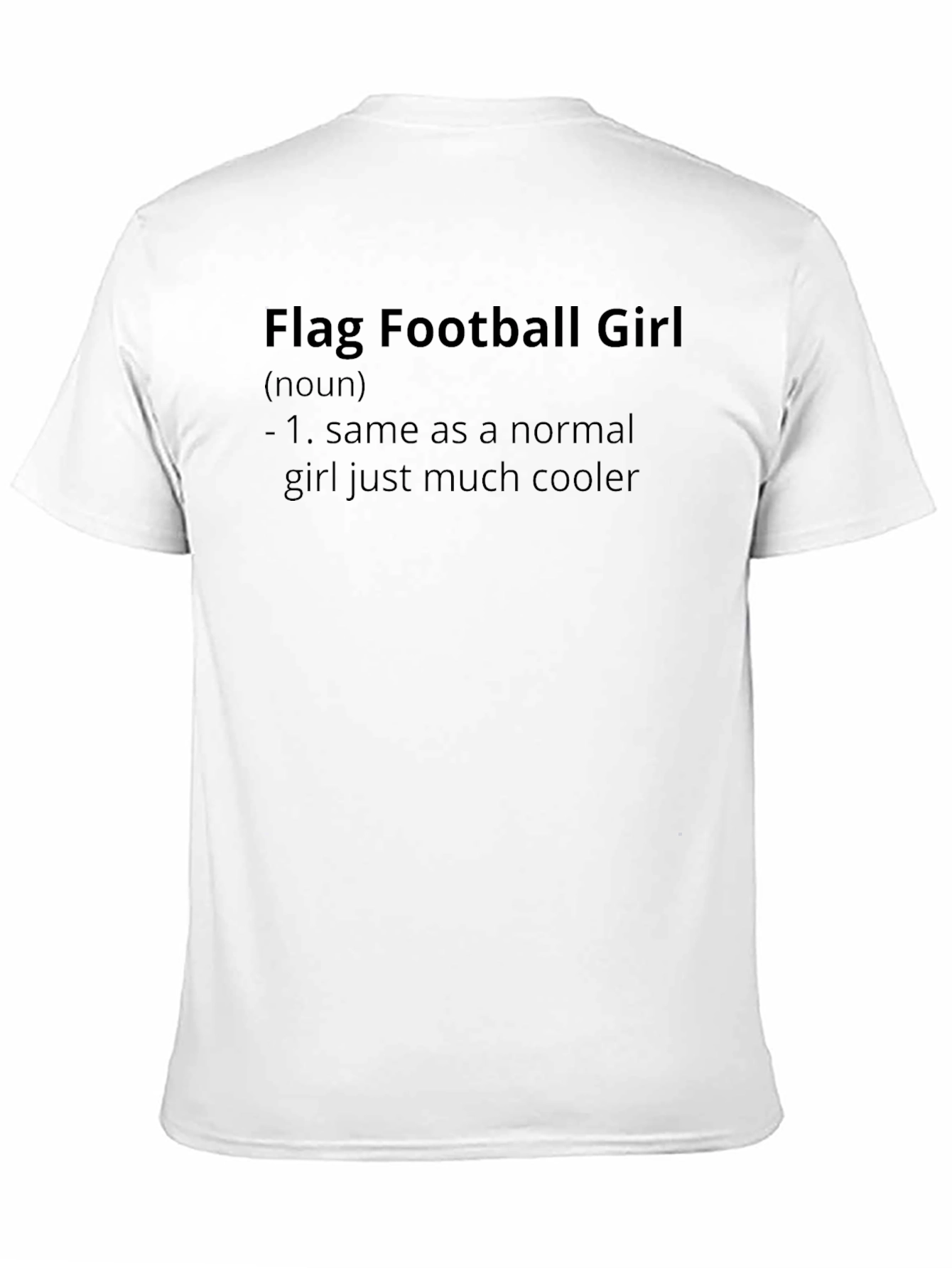 Flag Football Girl Graphic T-Shirt