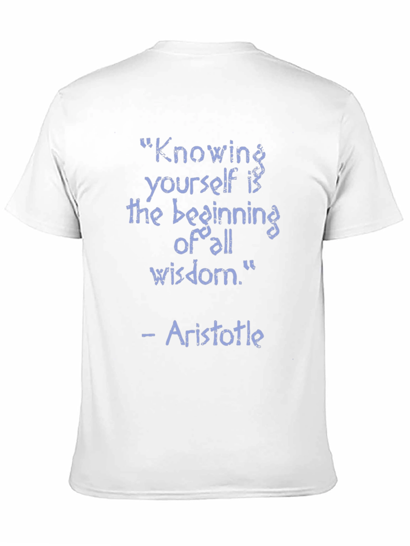 Aristotle Wisdom Quote T-Shirt - Knowing Yourself