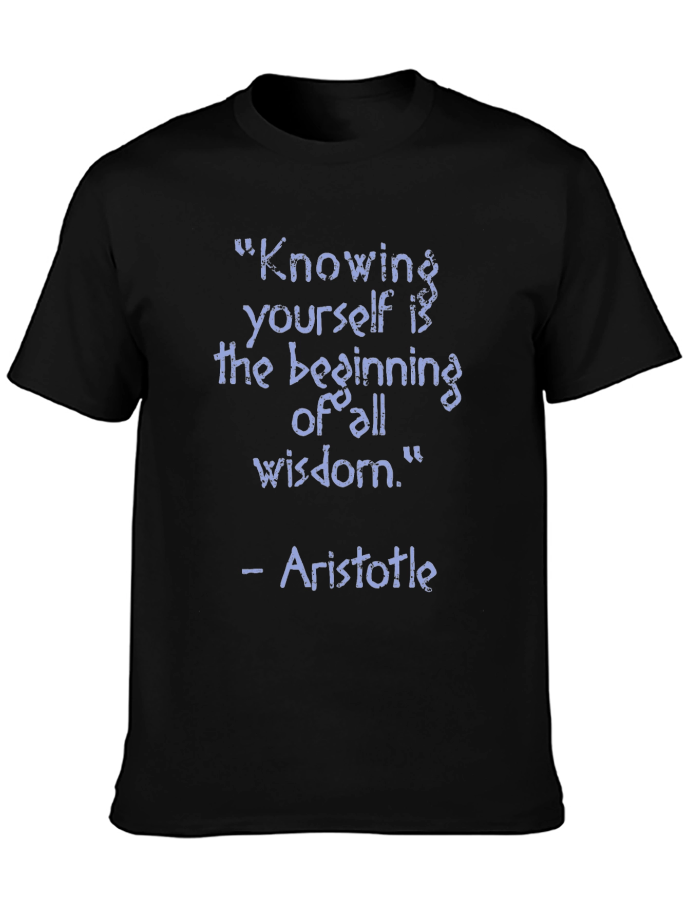 Aristotle Wisdom Quote T-Shirt - Knowing Yourself