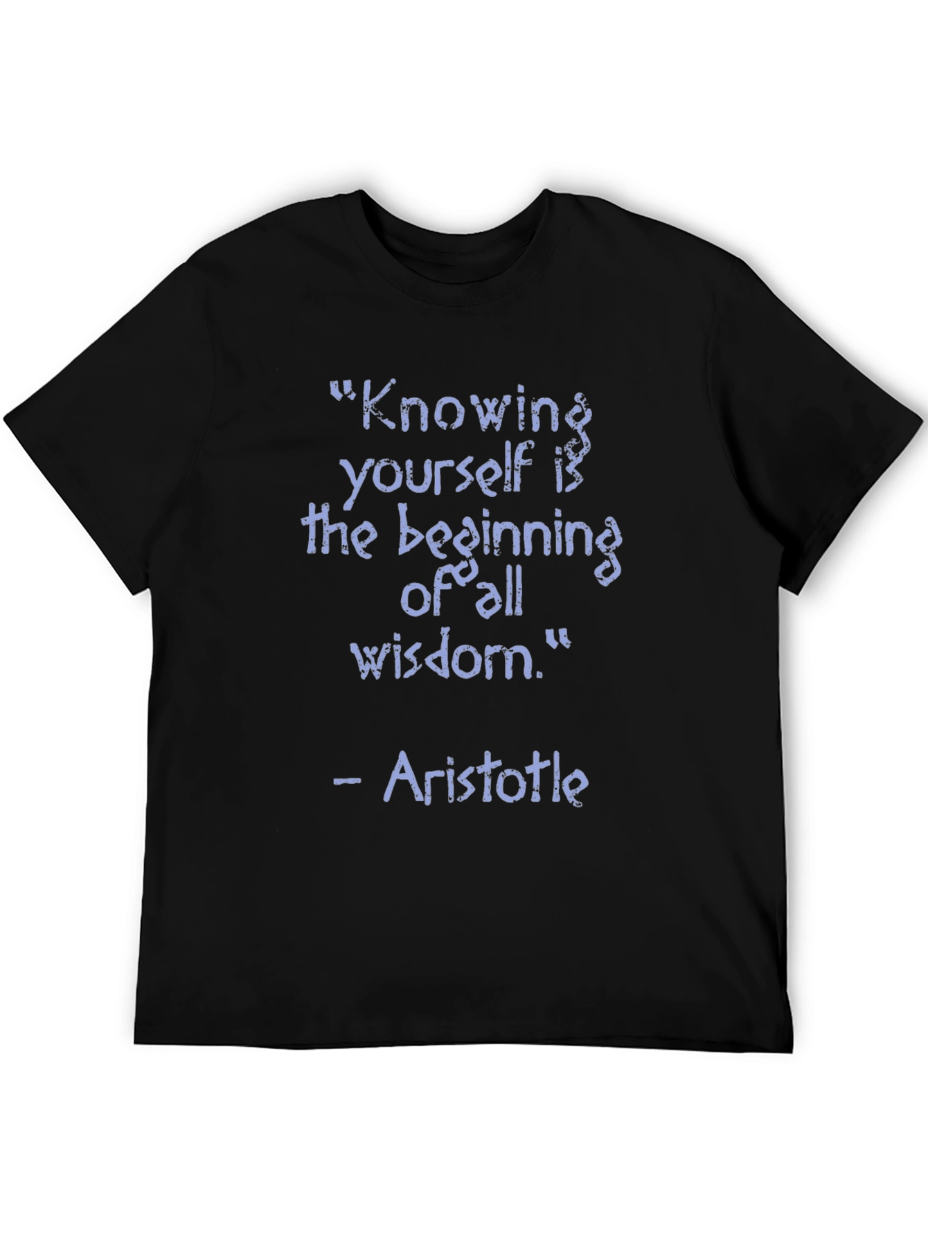 Aristotle Wisdom Quote T-Shirt - Knowing Yourself