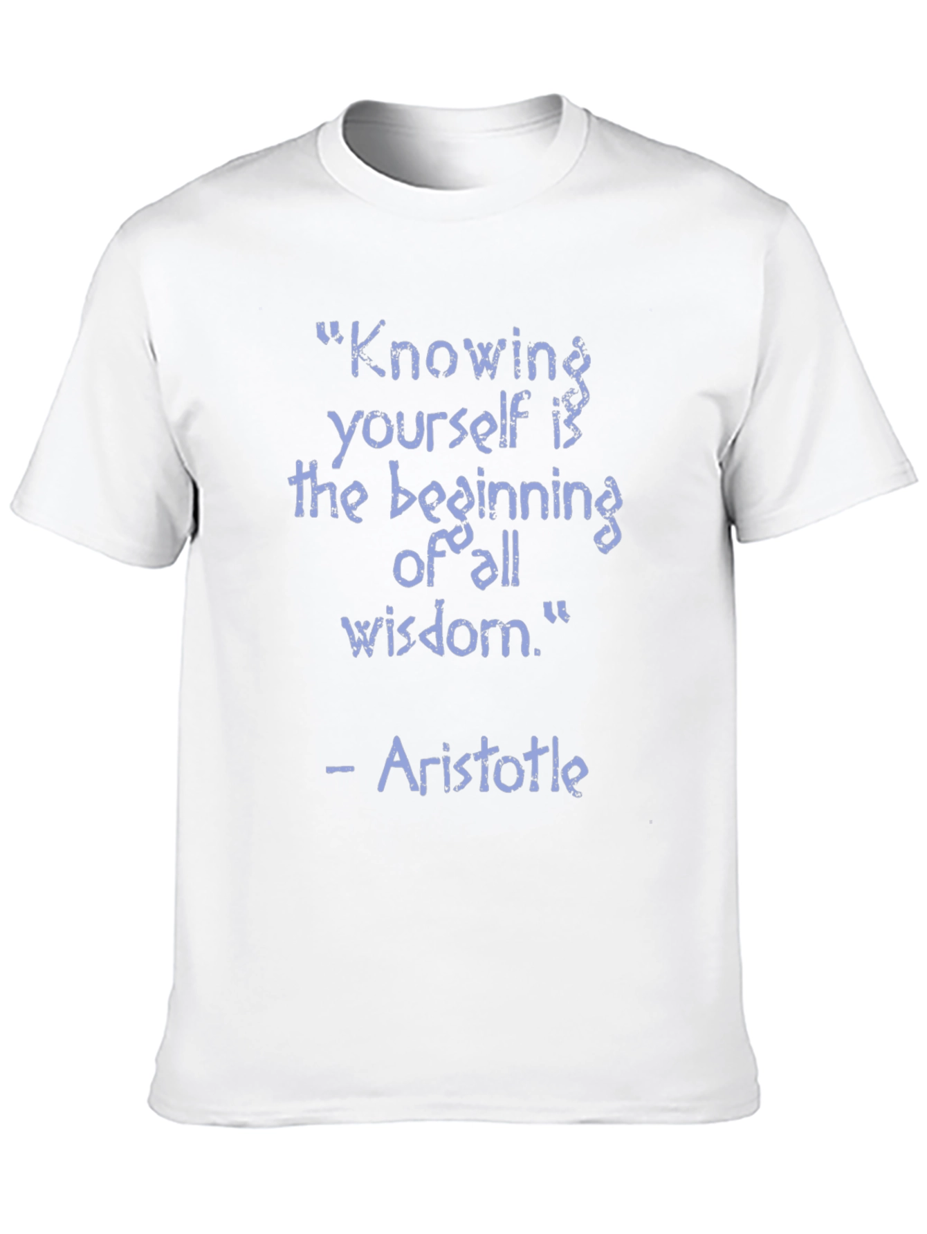 Aristotle Wisdom Quote T-Shirt - Knowing Yourself