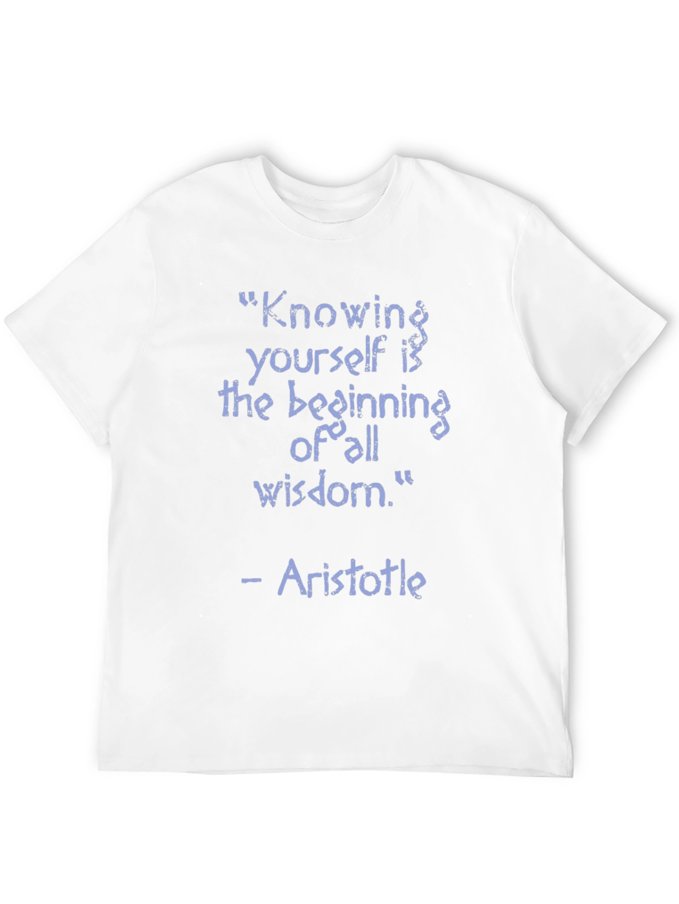 Aristotle Wisdom Quote T-Shirt - Knowing Yourself