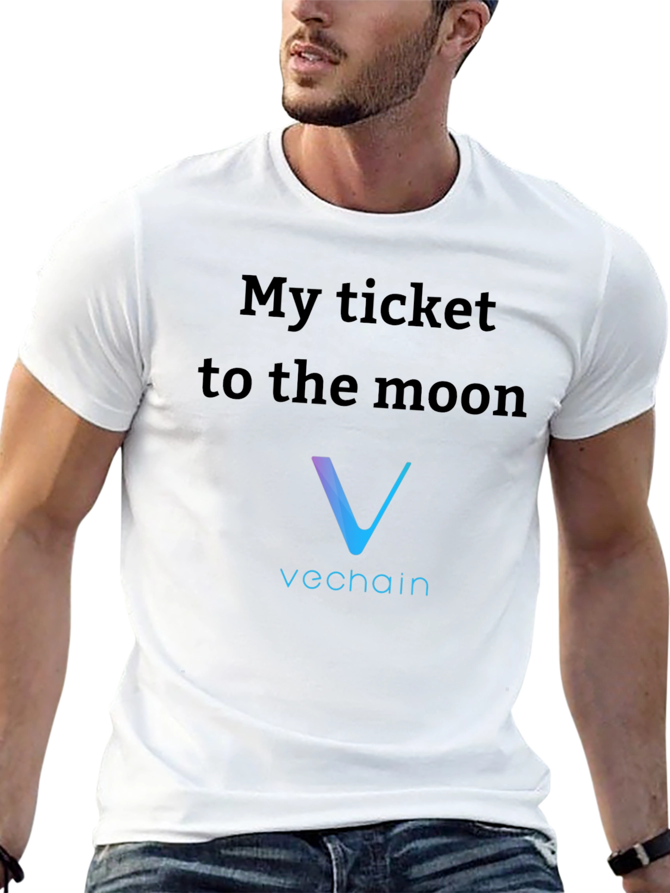 VeChain Crypto T-Shirt - My Ticket to the Moon