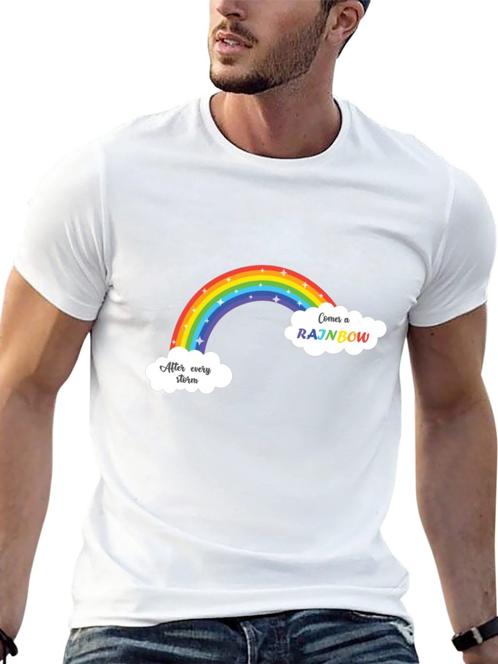 Rainbow After Storm Graphic T-Shirt