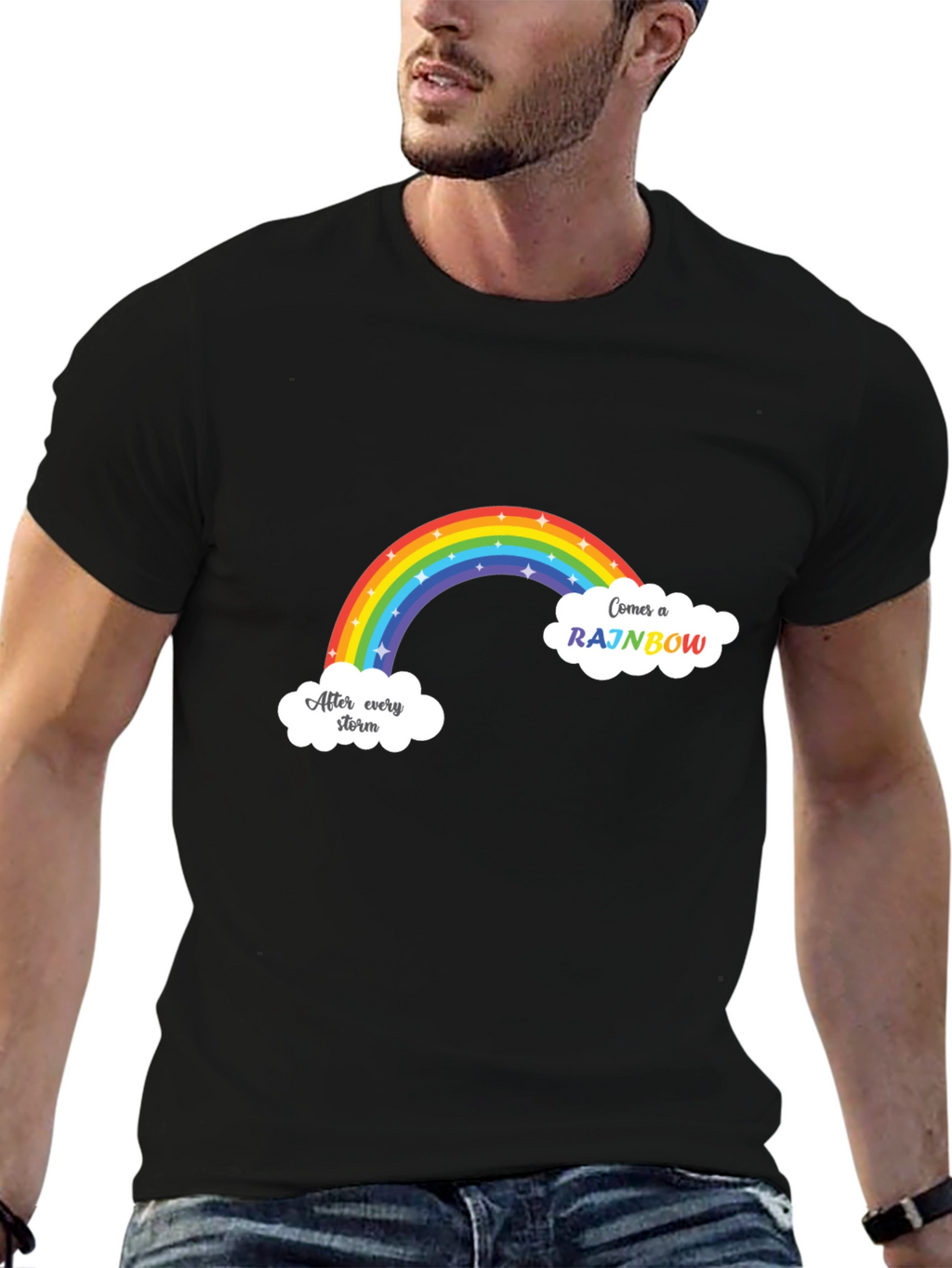 Rainbow After Storm Graphic T-Shirt