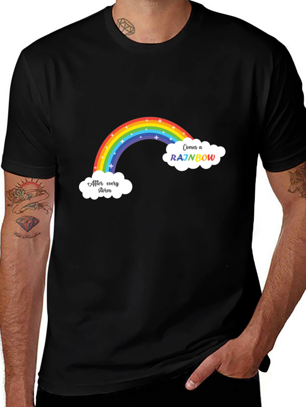 Rainbow After Storm Graphic T-Shirt