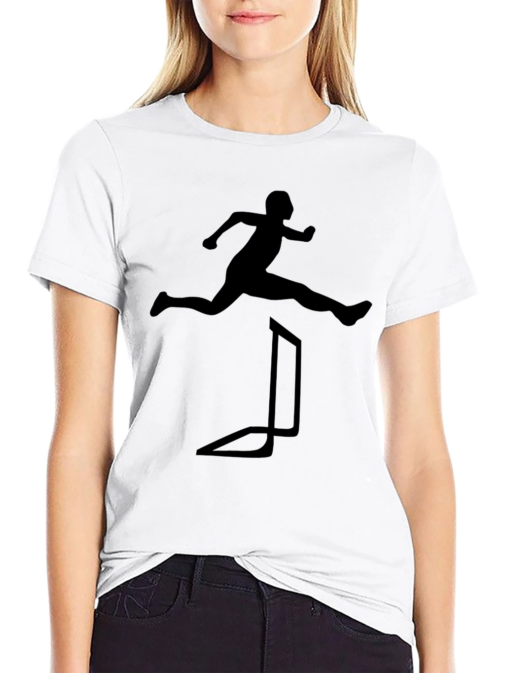 Hurdle Jumper Graphic Tee - Athletic Style