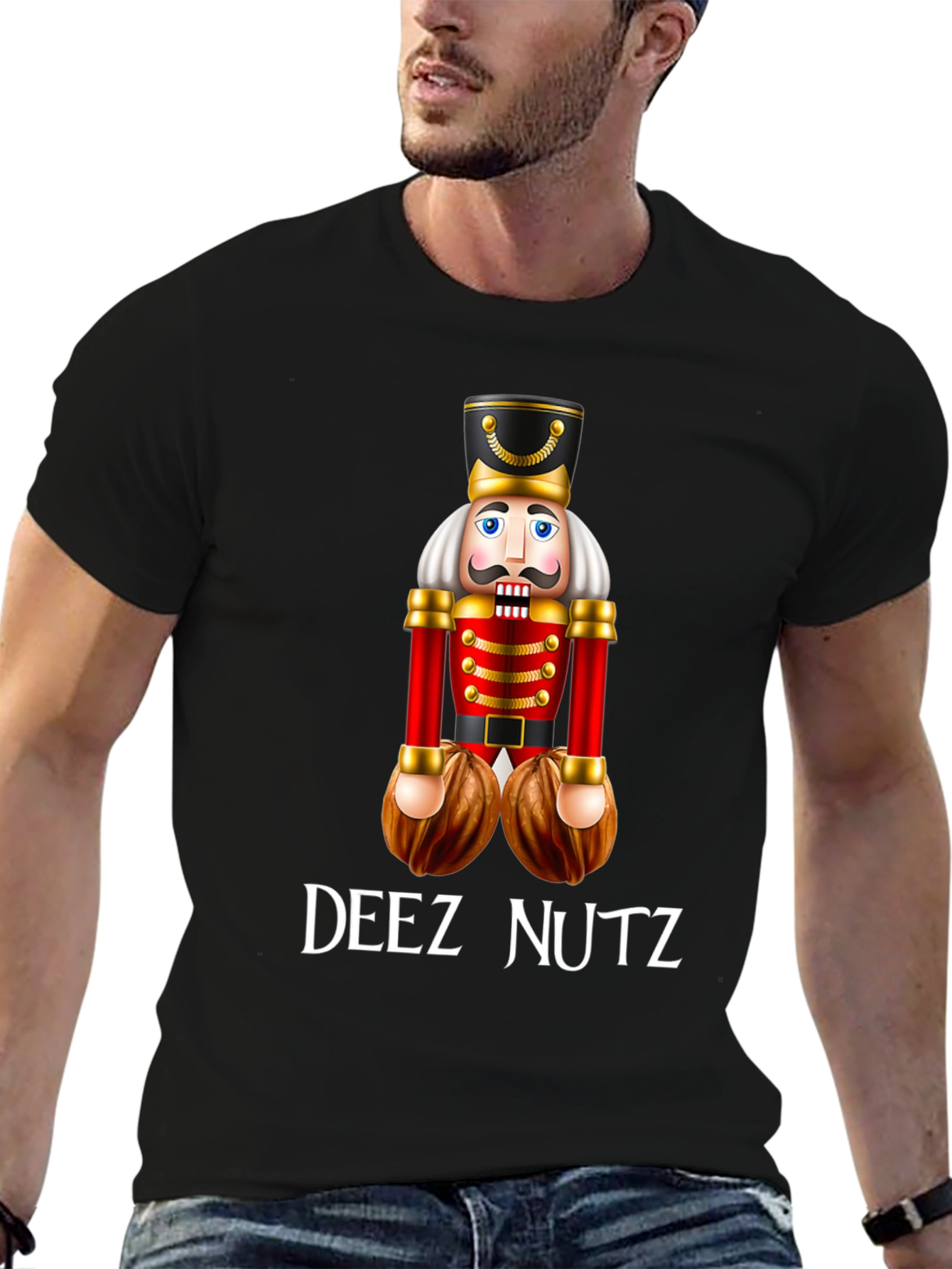Deez Nutz Nutcracker Humor T-Shirt