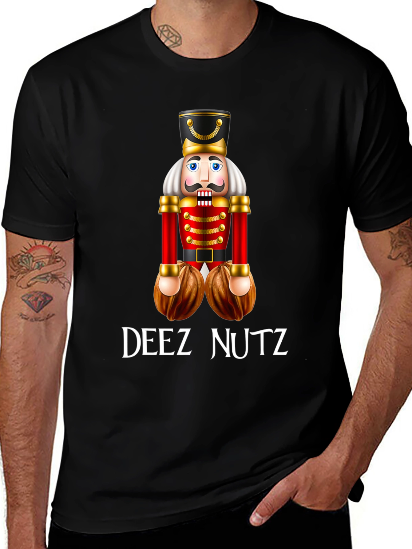 Deez Nutz Nutcracker Humor T-Shirt