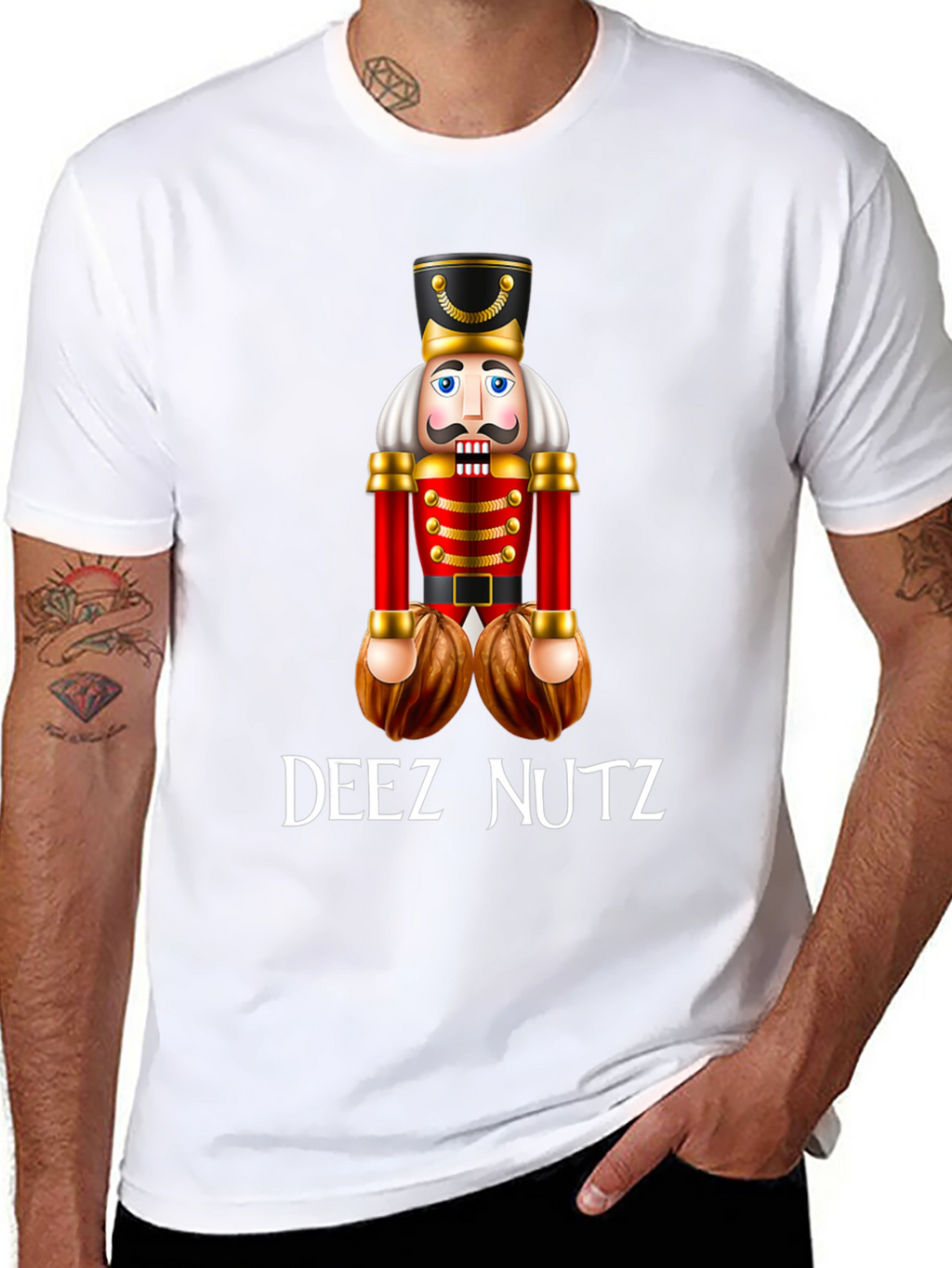 Deez Nutz Nutcracker Humor T-Shirt