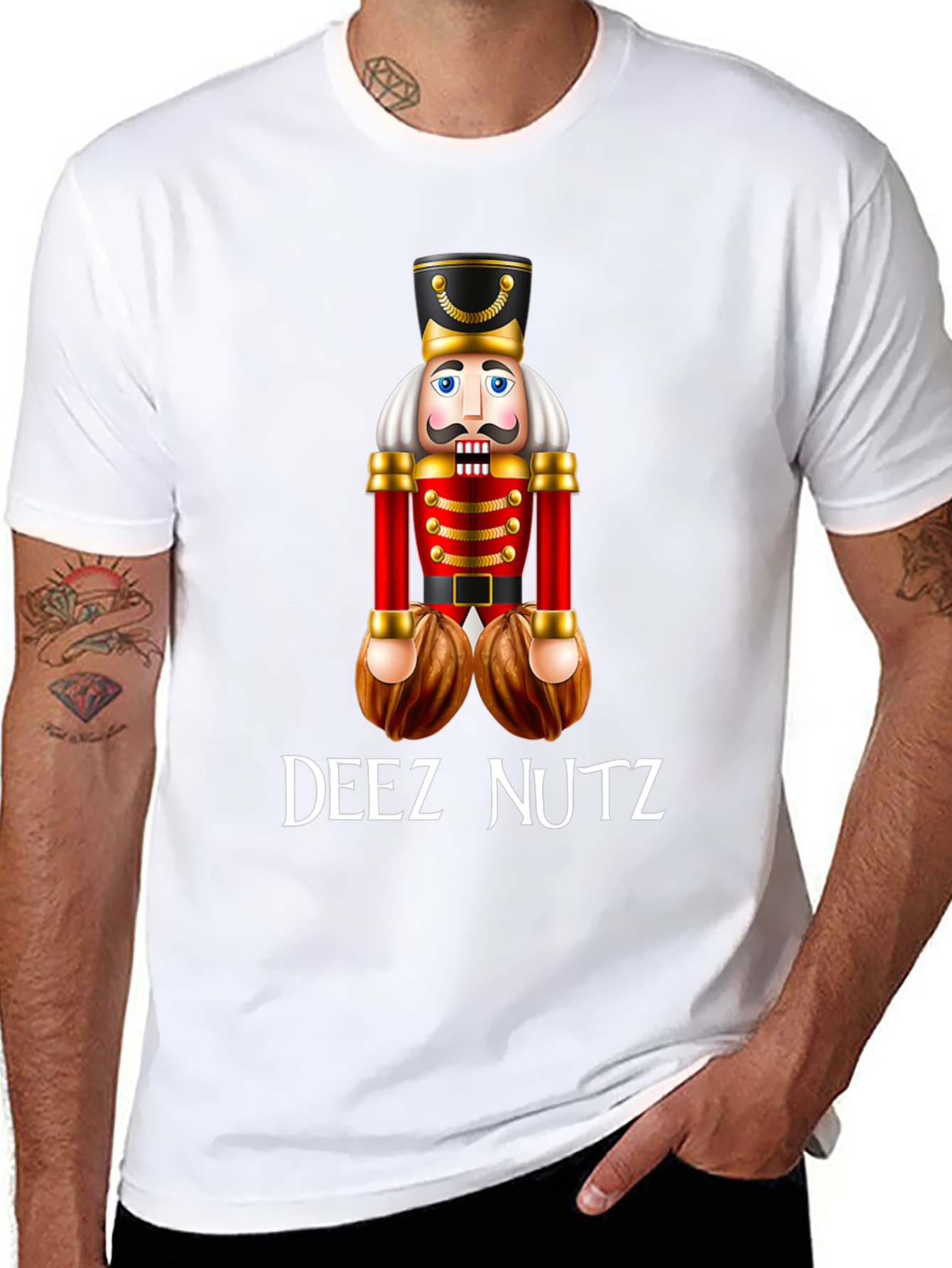 Deez Nutz Nutcracker Humor T-Shirt