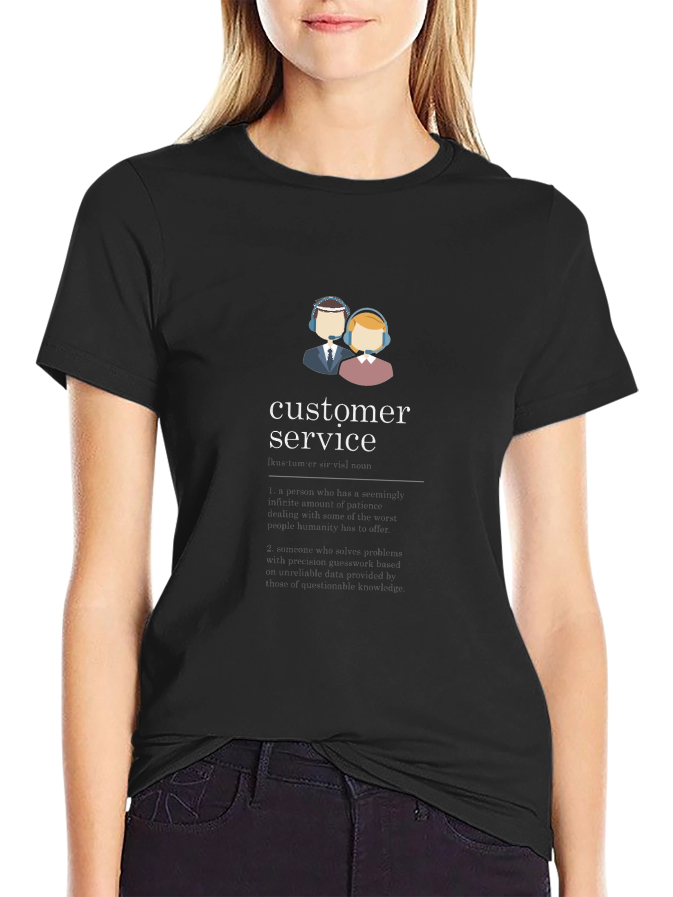 Customer Service Graphic T-Shirt