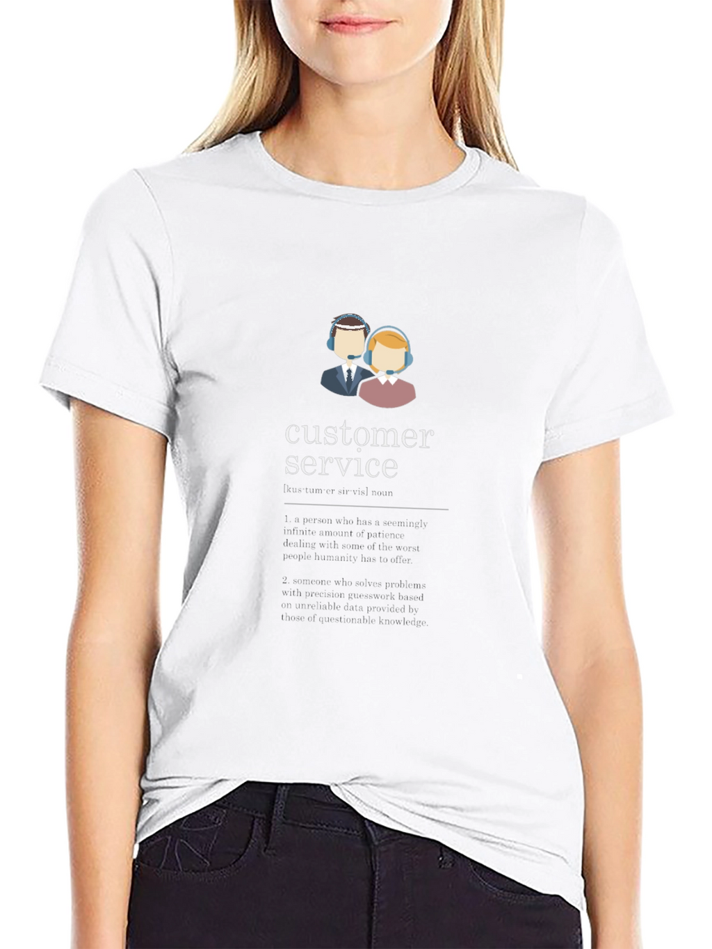 Customer Service Graphic T-Shirt