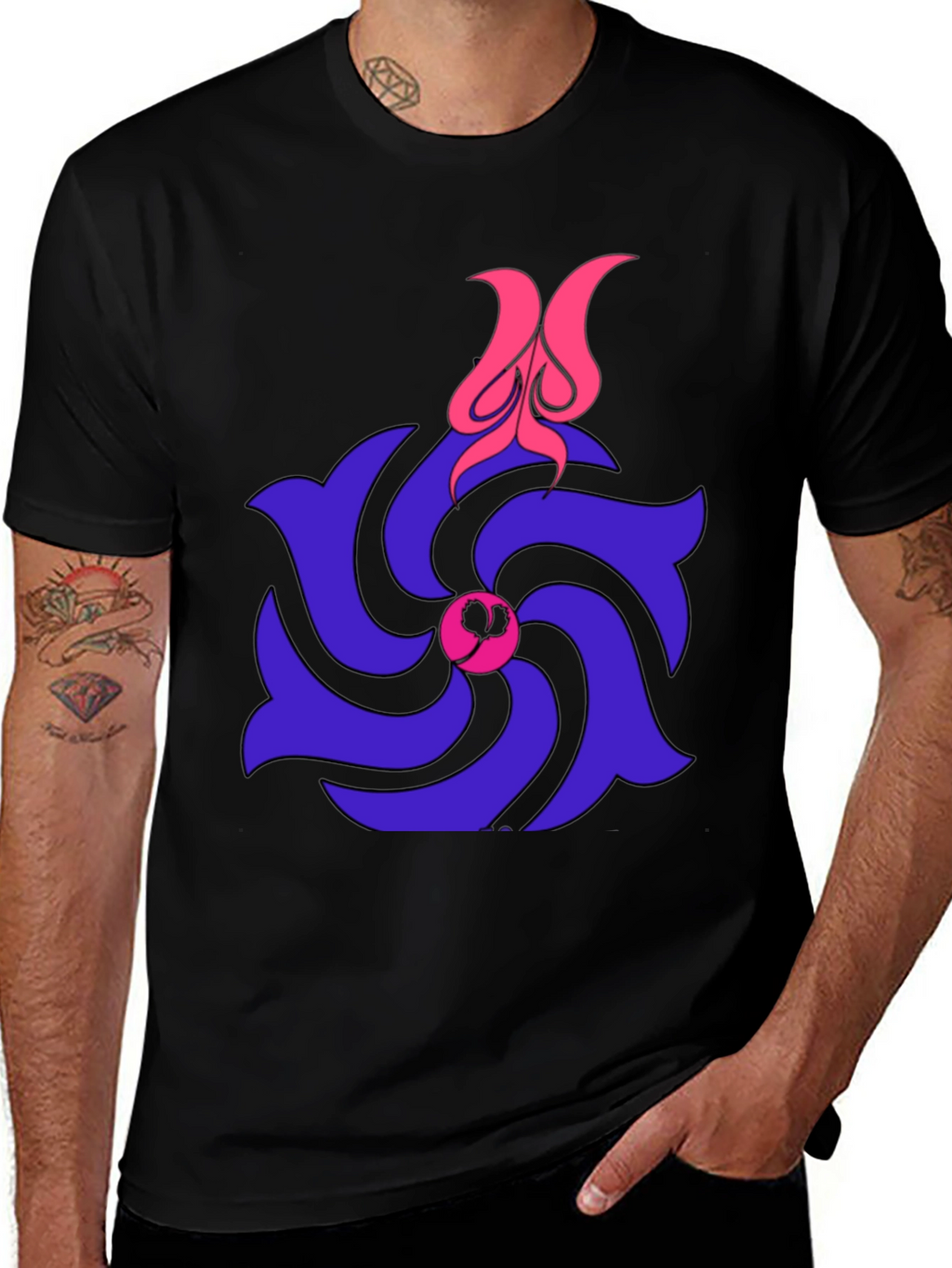 Spiral Flower T-Shirt - Unique Graphic Tee