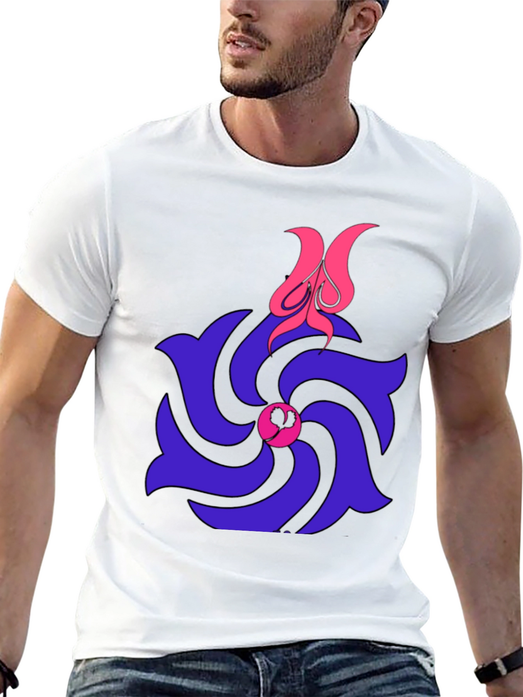 Spiral Flower T-Shirt - Unique Graphic Tee
