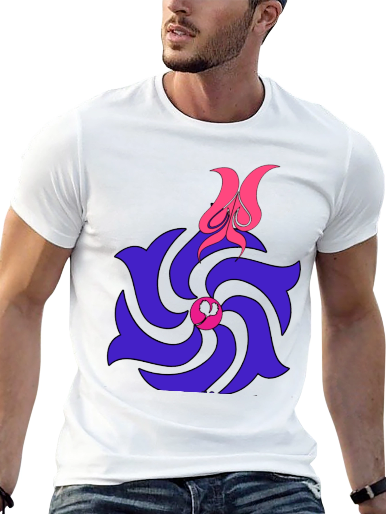 Spiral Flower T-Shirt - Unique Graphic Tee