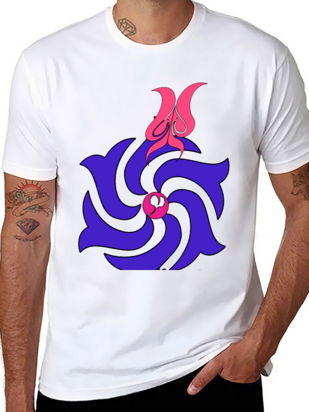 Spiral Flower T-Shirt - Unique Graphic Tee