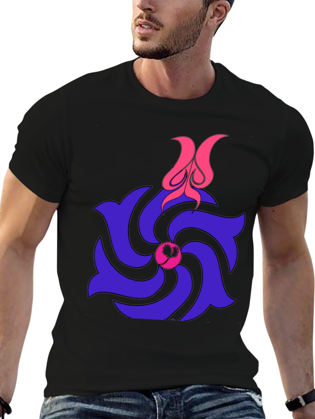 Spiral Flower T-Shirt - Unique Graphic Tee