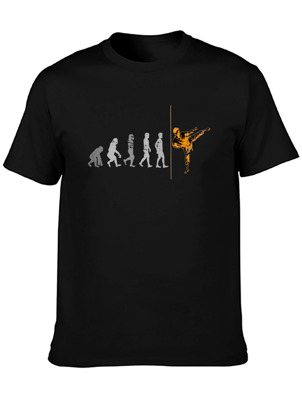 Evolution of Kick T-Shirt - Black Martial Arts Tee