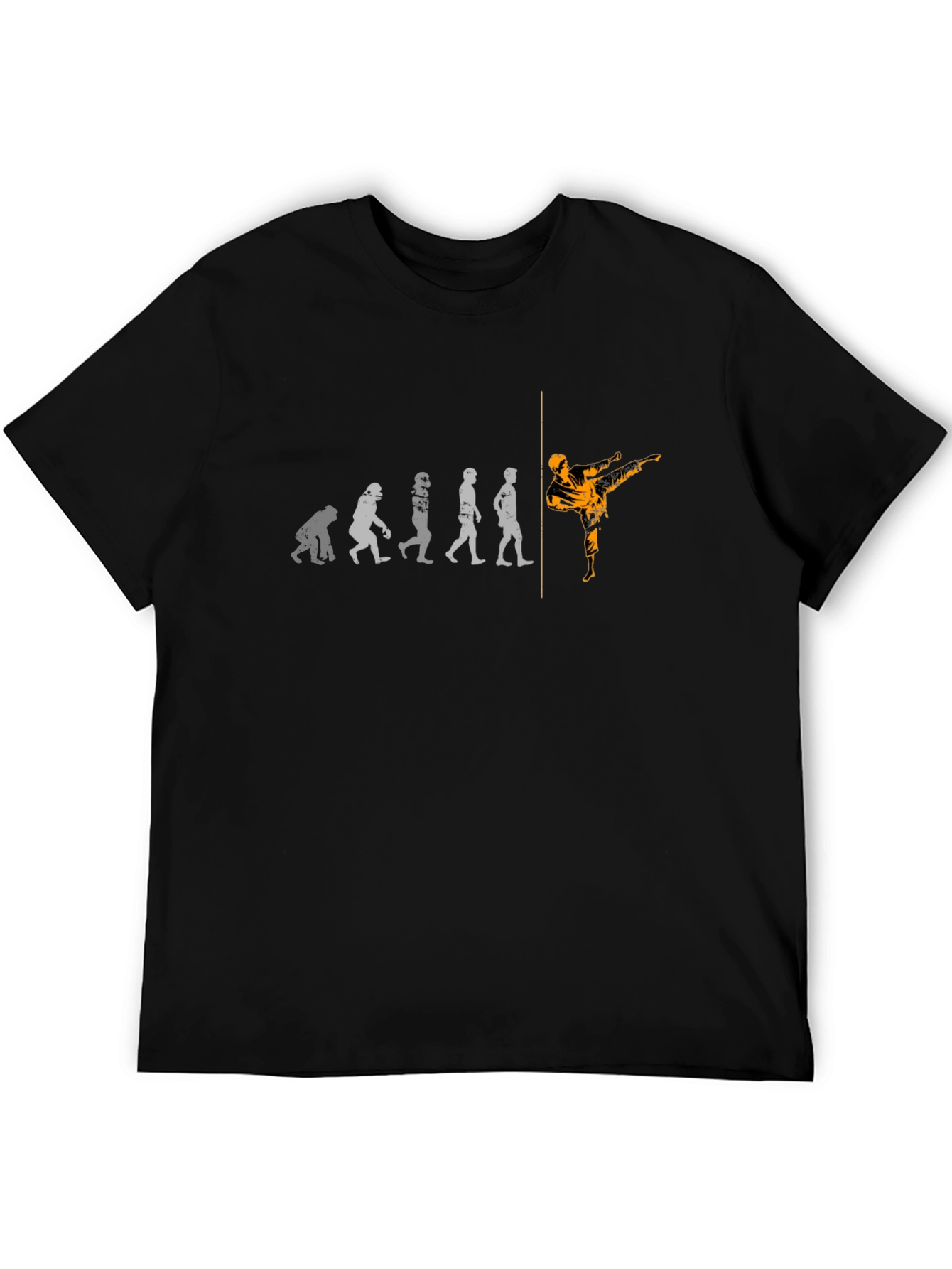 Evolution of Kick T-Shirt - Black Martial Arts Tee