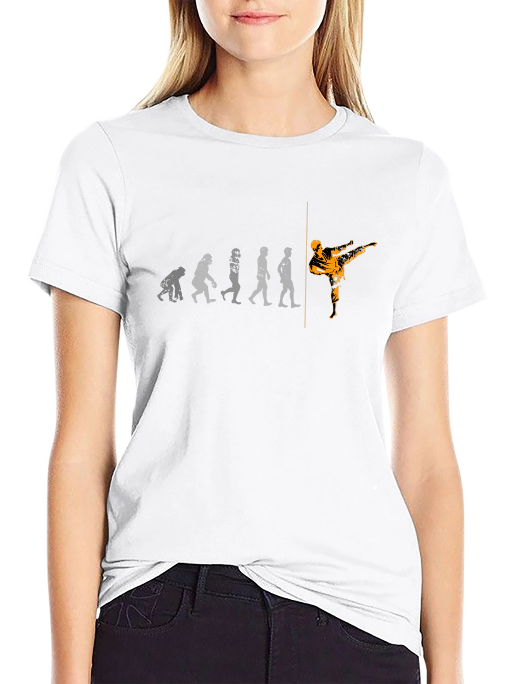 Evolution of Kick T-Shirt - Black Martial Arts Tee