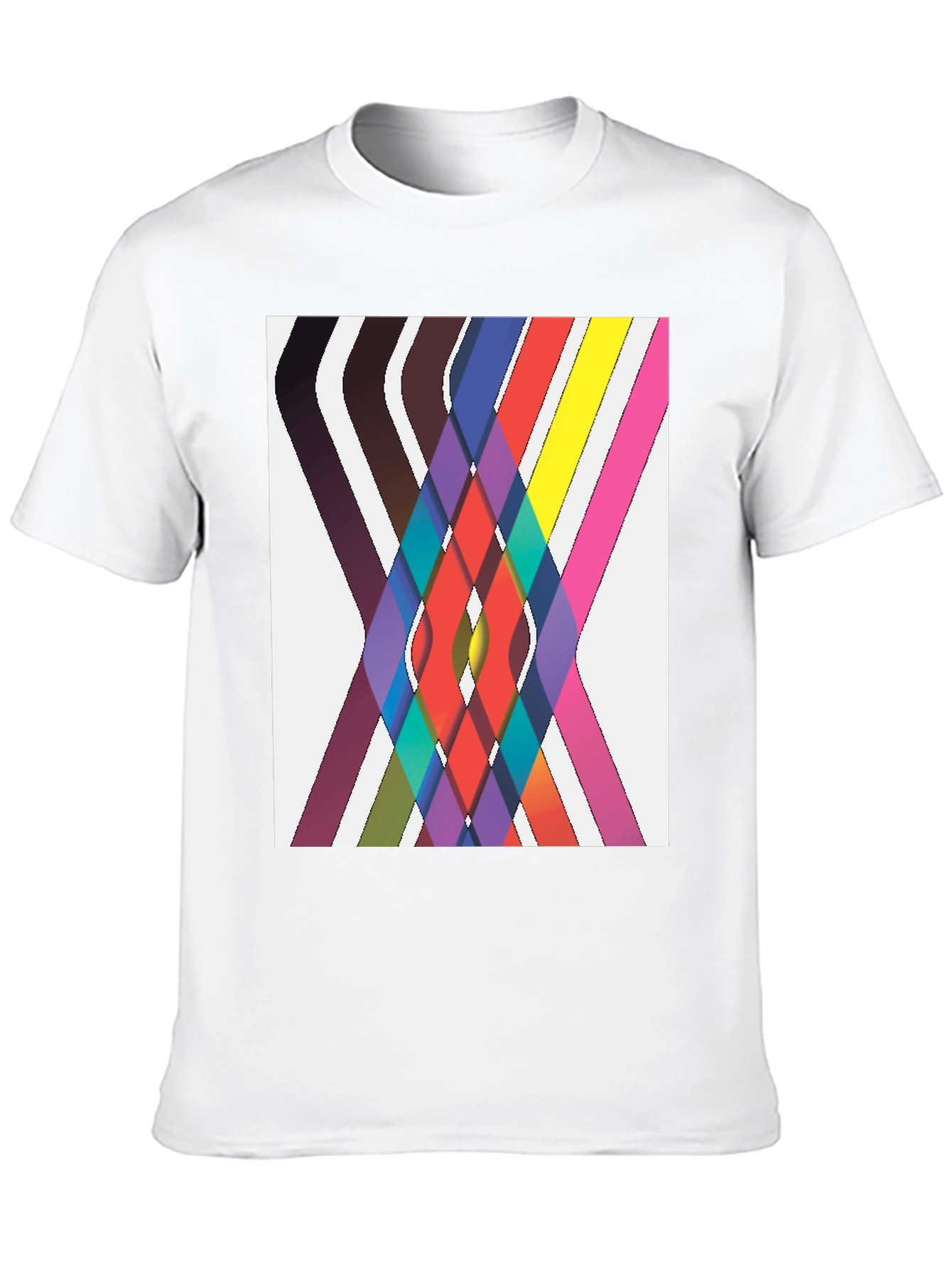 Abstract Geometric Tee - Artistic Comfort