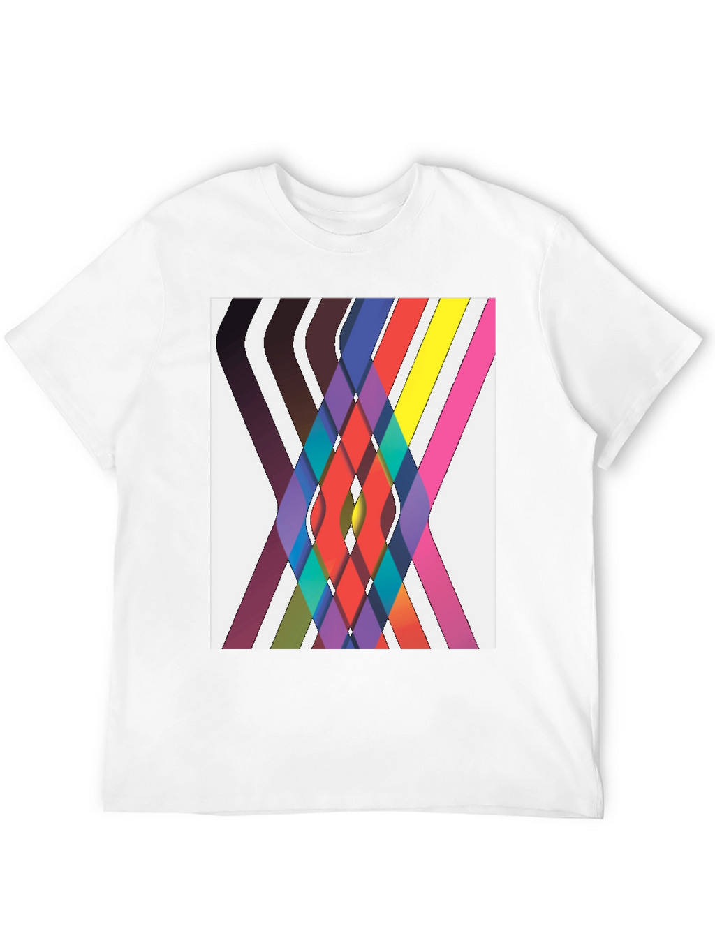 Abstract Geometric Tee - Artistic Comfort