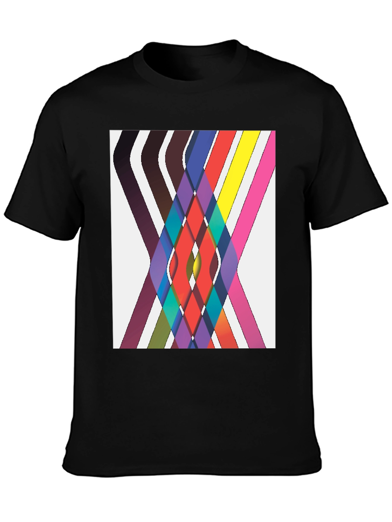 Abstract Geometric Tee - Artistic Comfort