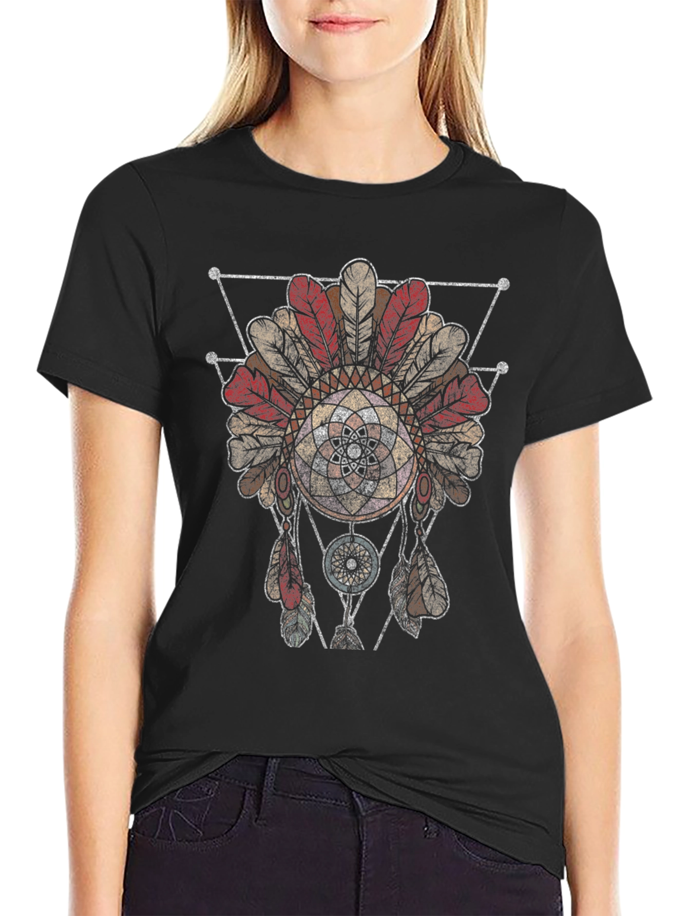 Dreamcatcher Graphic Tee - Native American Style Shirt