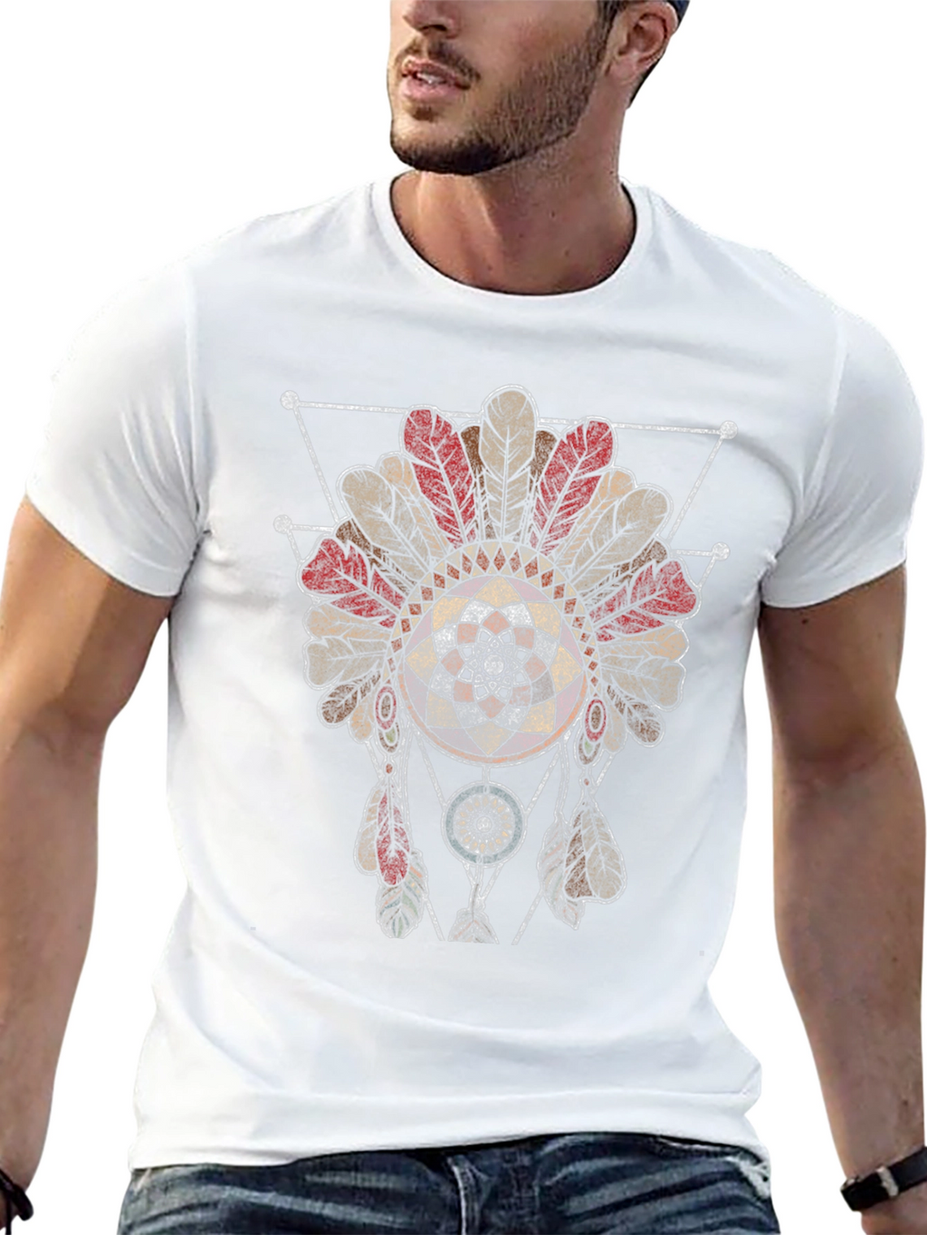 Dreamcatcher Graphic Tee - Native American Style Shirt